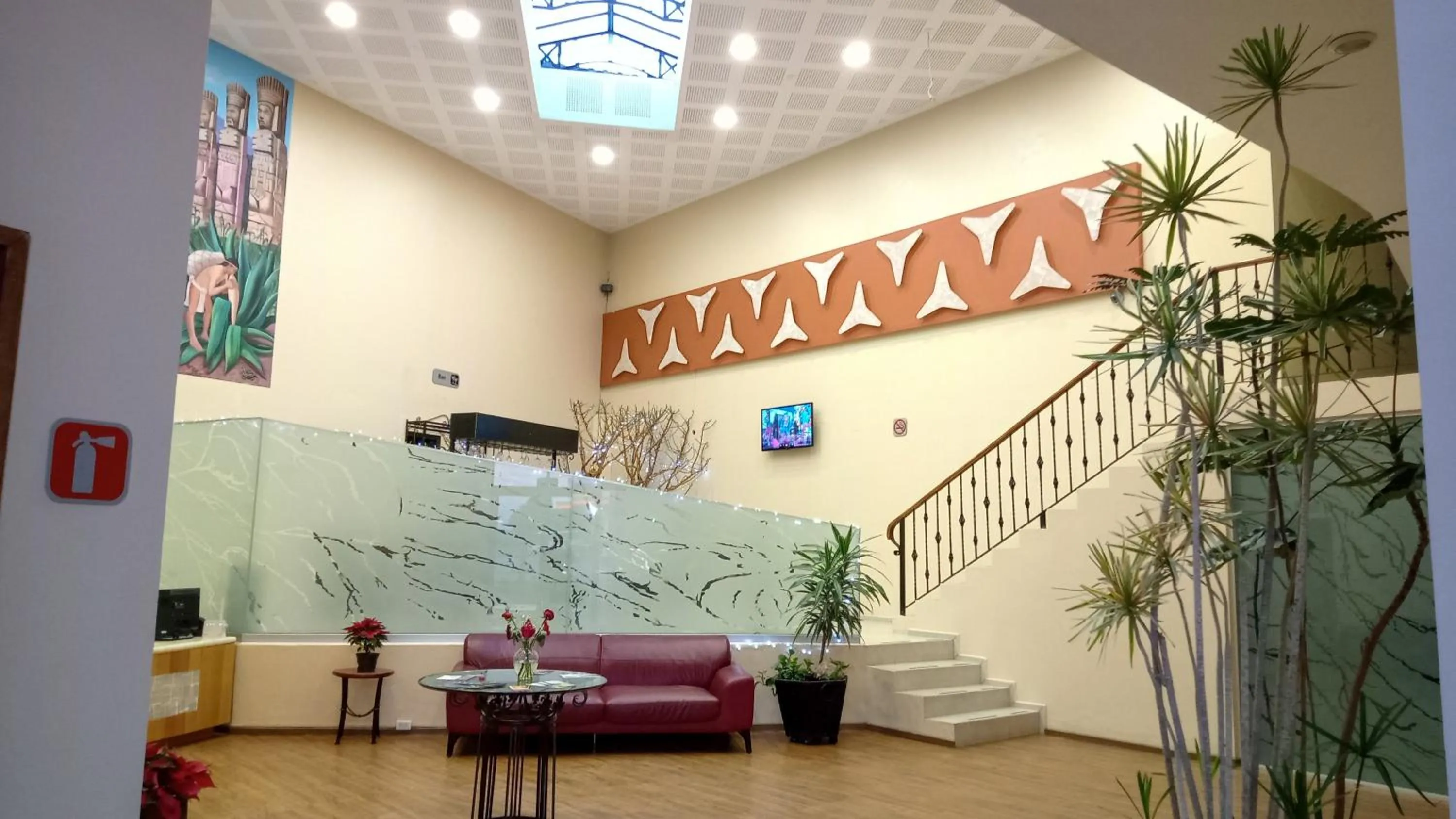 Lobby or reception in HOTEL PLAZA PACHUCA