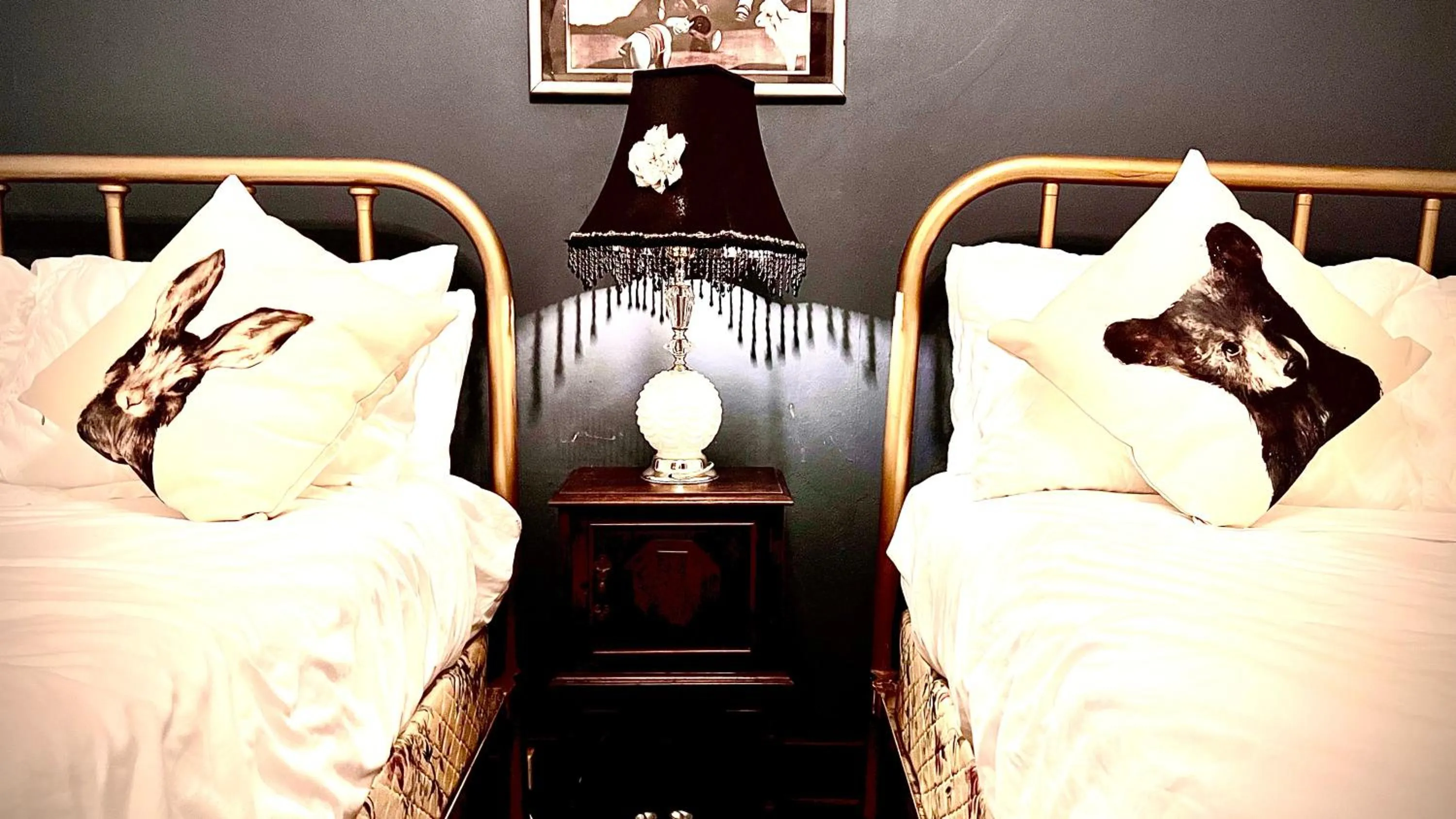 Bed in Hotel La More at The Bisbee Inn