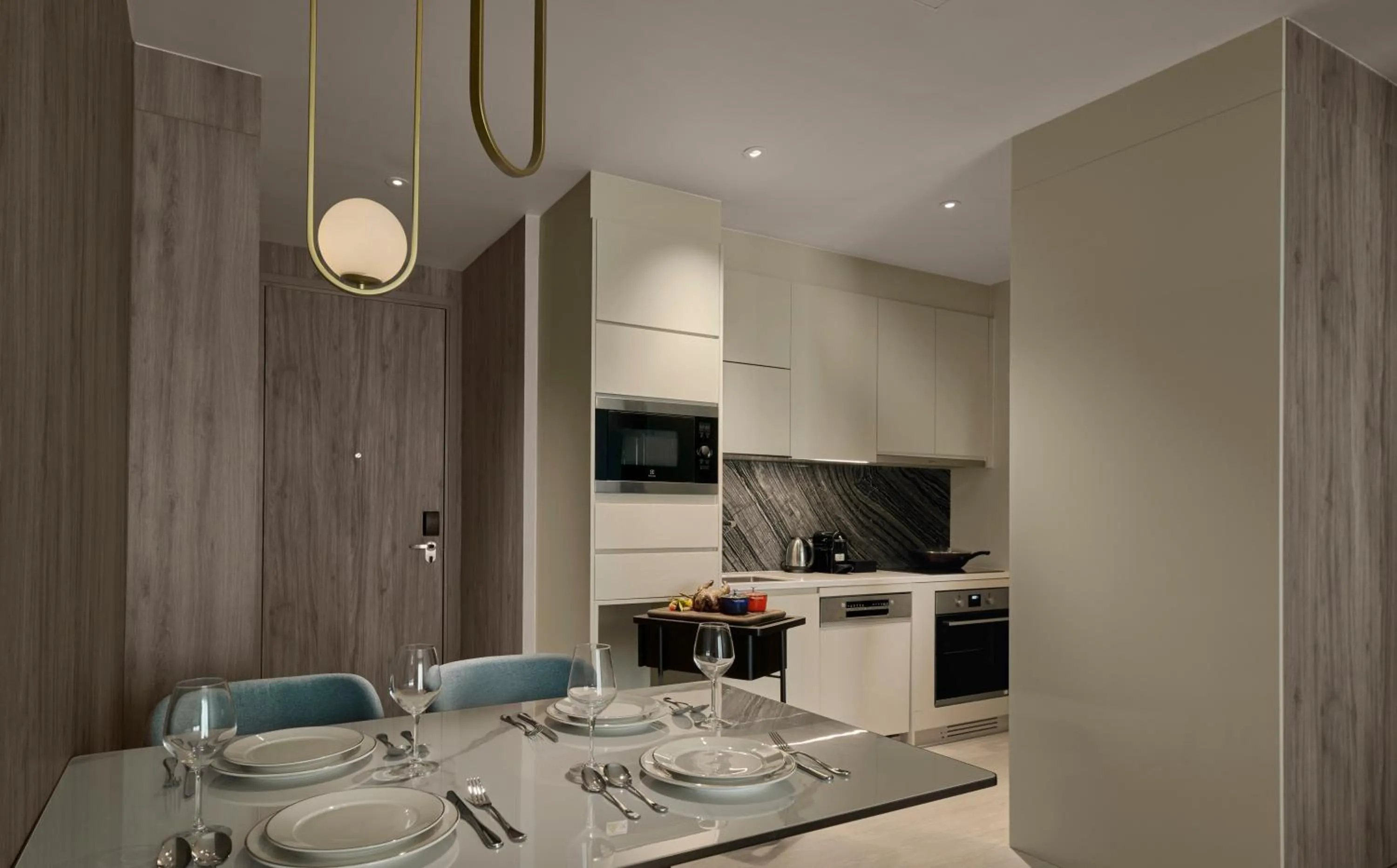 Kitchen or kitchenette in Pan Pacific Serviced Suites Kuala Lumpur