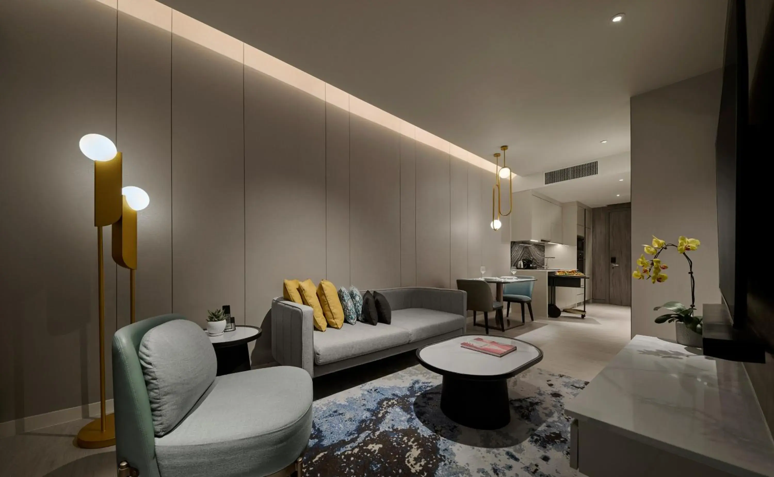 Living room in Pan Pacific Serviced Suites Kuala Lumpur Living room in Pan Pacific Serviced Suites Kuala Lumpur