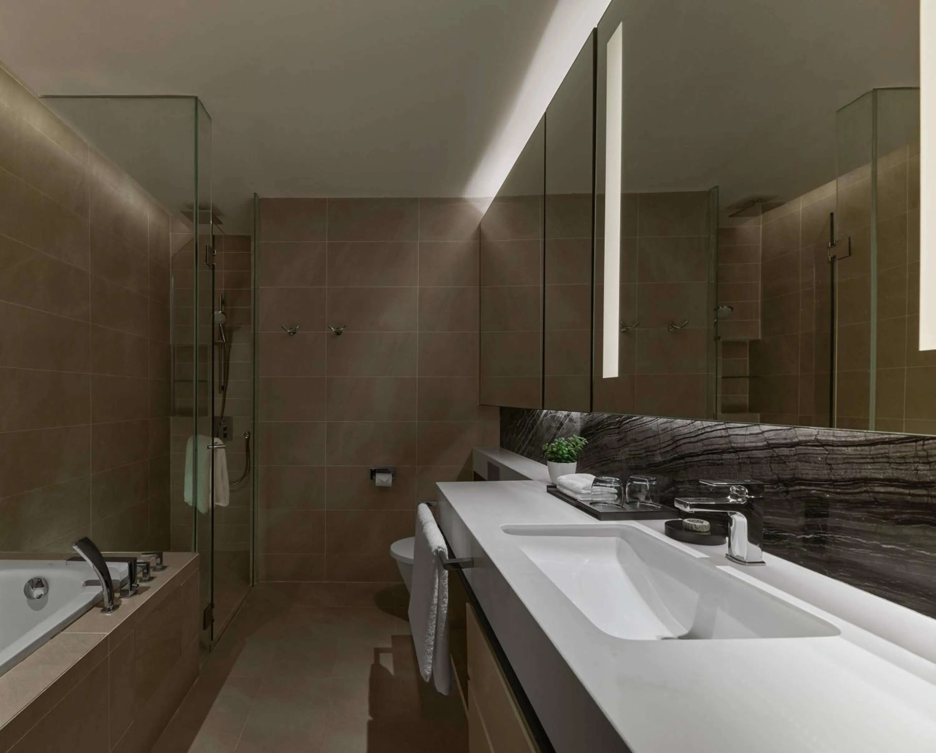 Bathroom in Pan Pacific Serviced Suites Kuala Lumpur