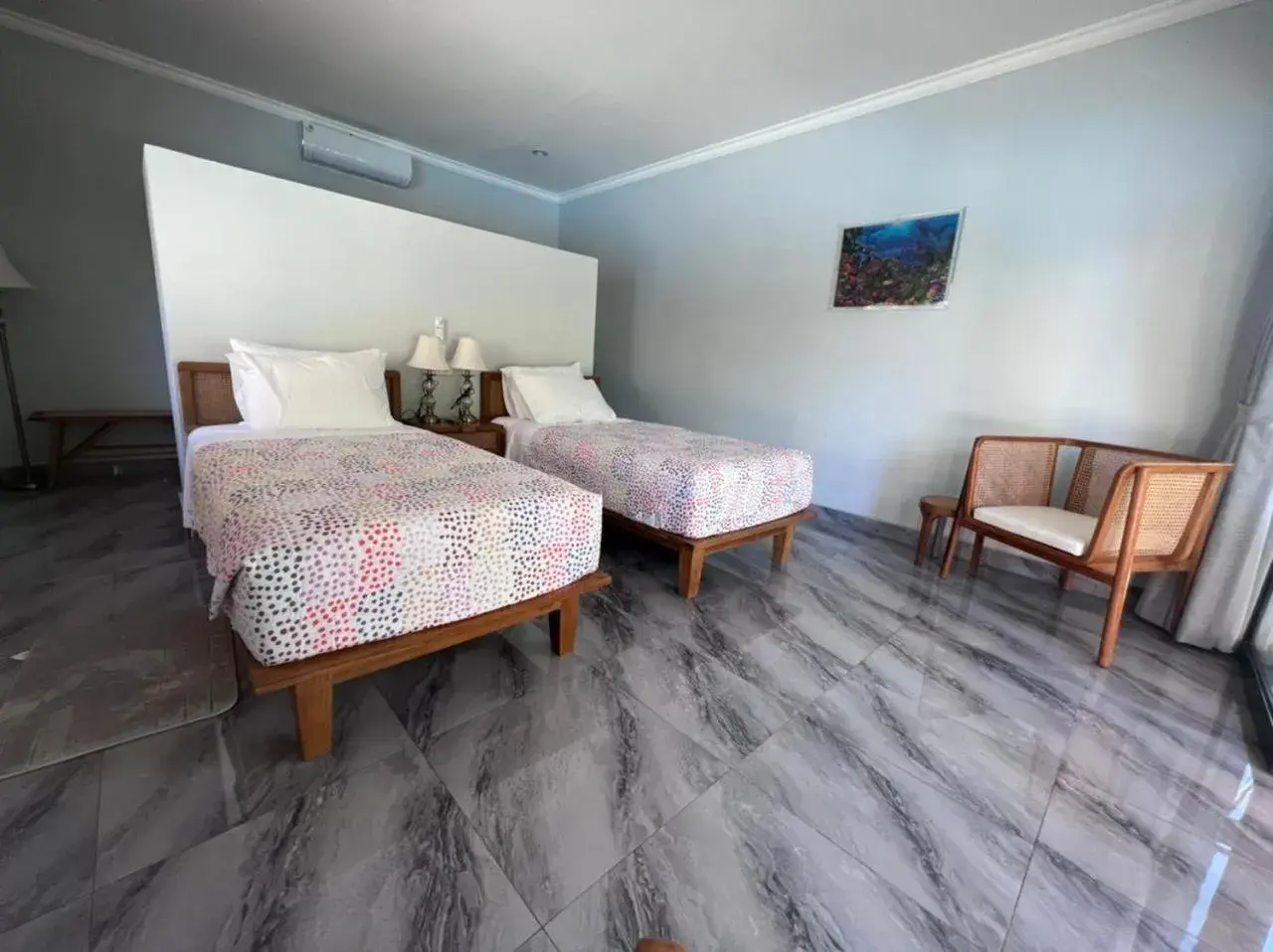 Twin Room - Disability Access in Lunar Dive Resort: Bamboo Villas Twin Room - Disability Access in Lunar Dive Resort: Bamboo Villas