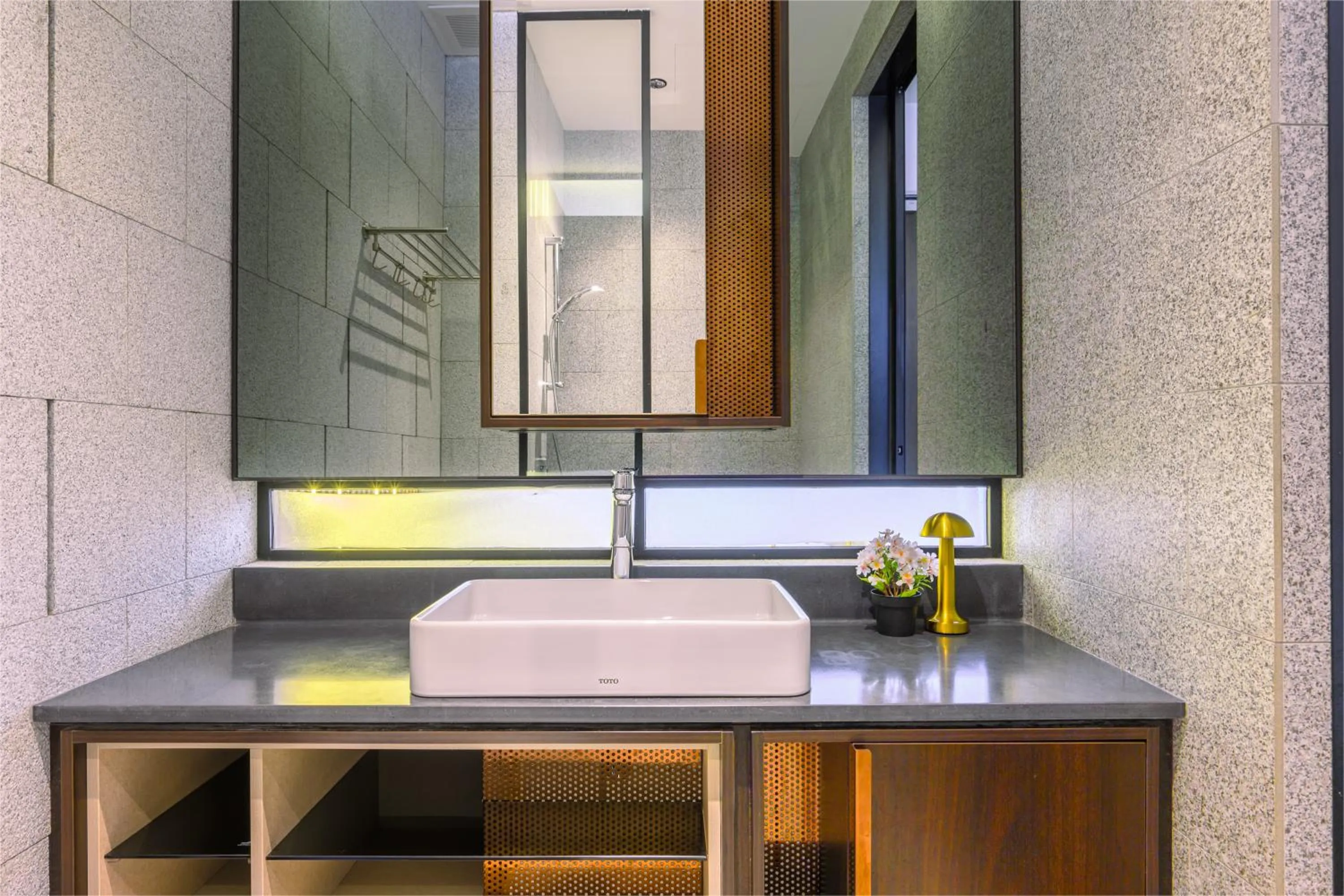 Bathroom in Greystone Scarletz Suites