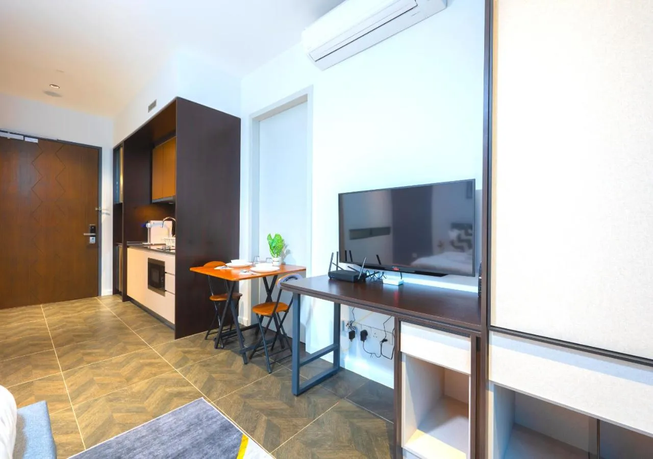 Kitchen or kitchenette in Greystone Scarletz Suites