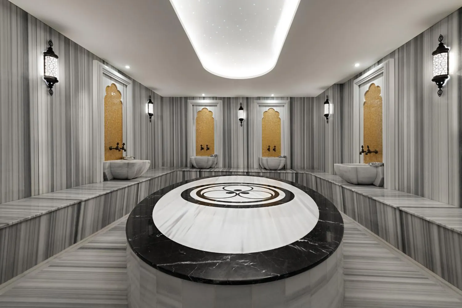 Steam room in Gleam Collection Hotel