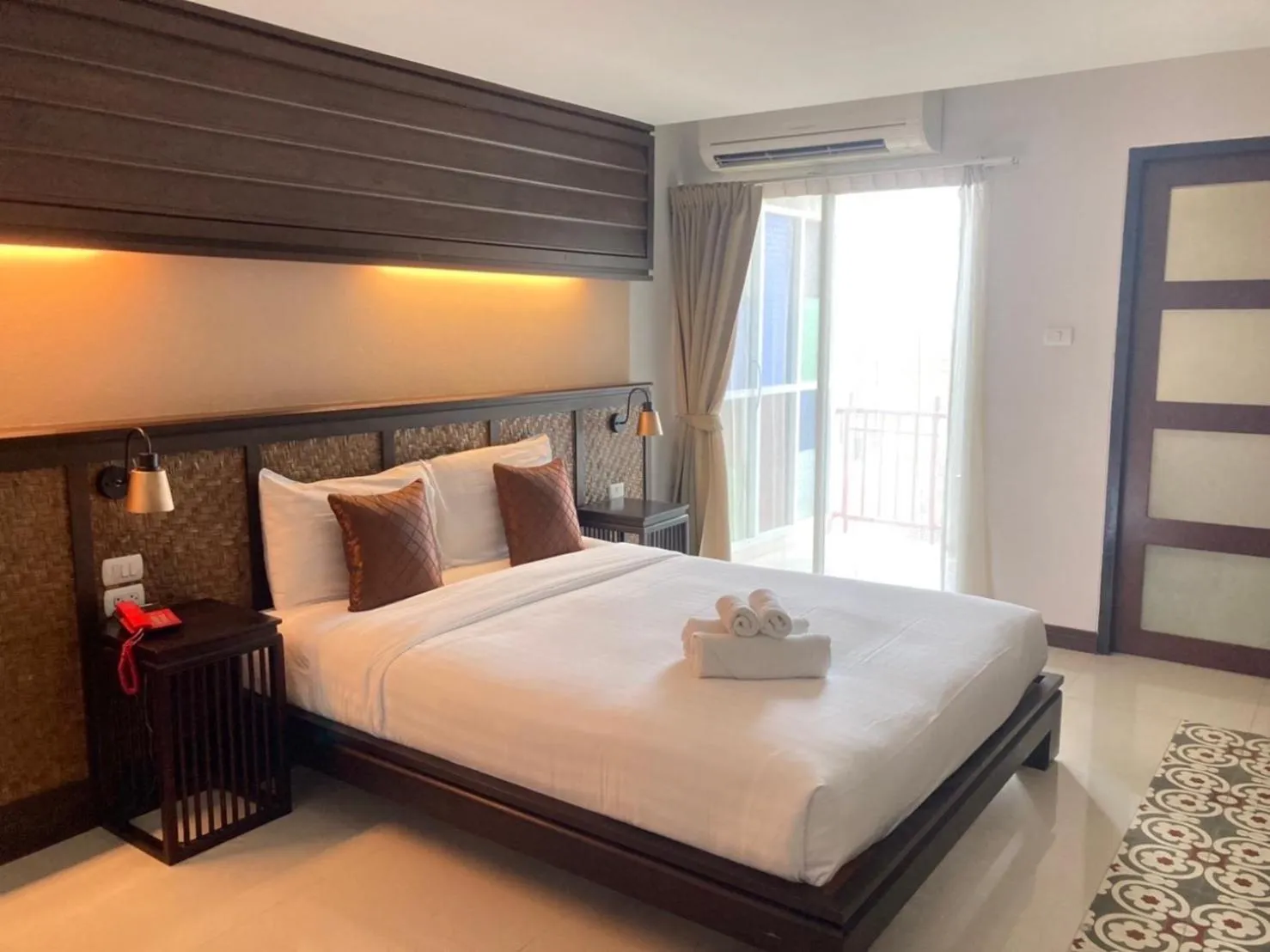 Bed in Nordwind Hotel