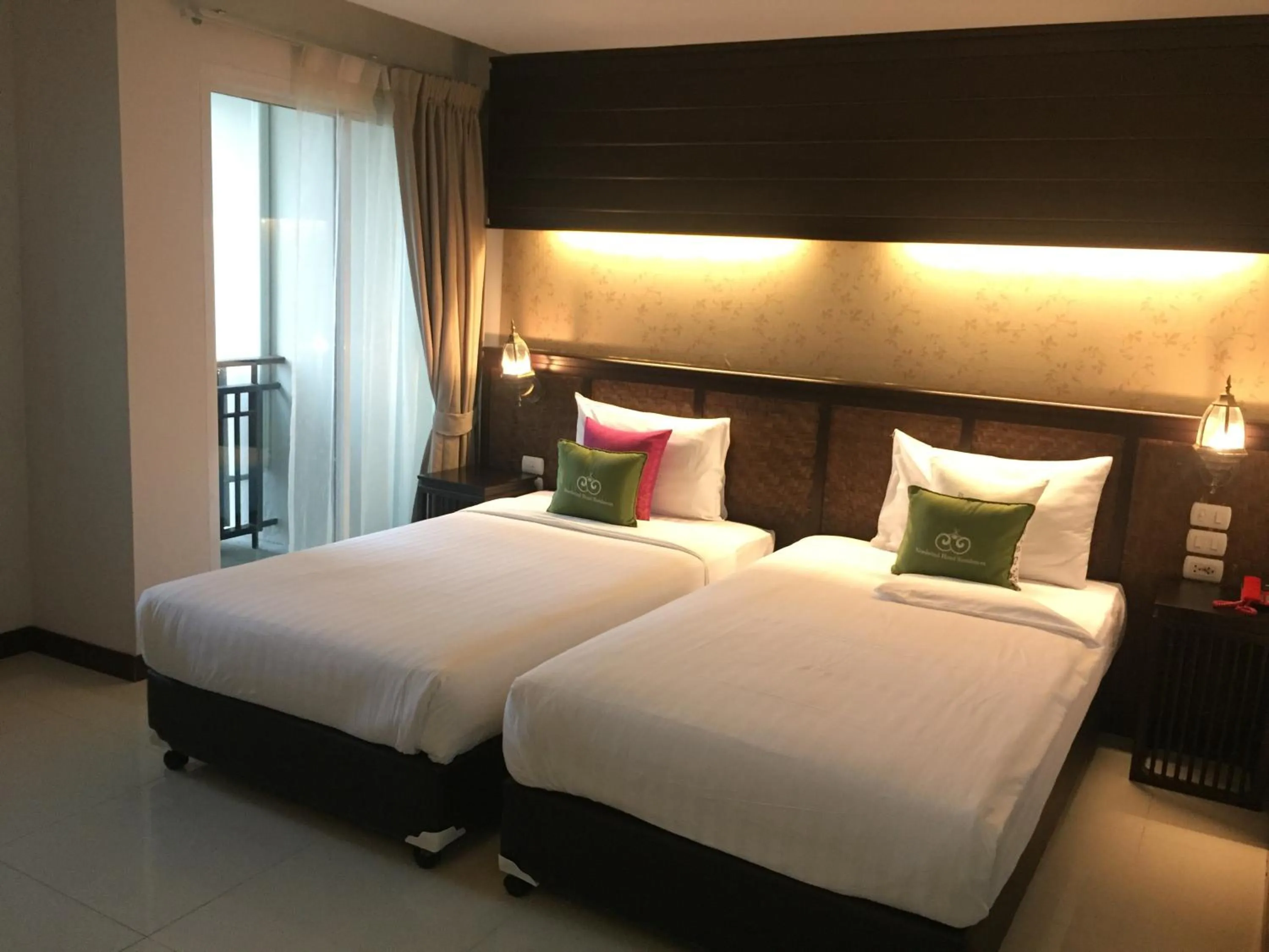 Bed in Nordwind Hotel