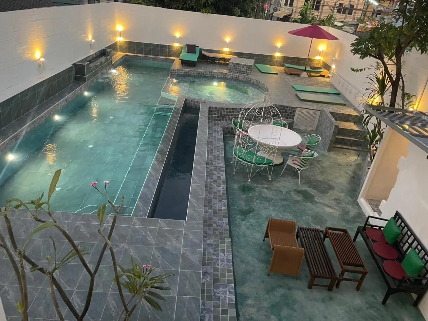 Pool view in Nordwind Hotel