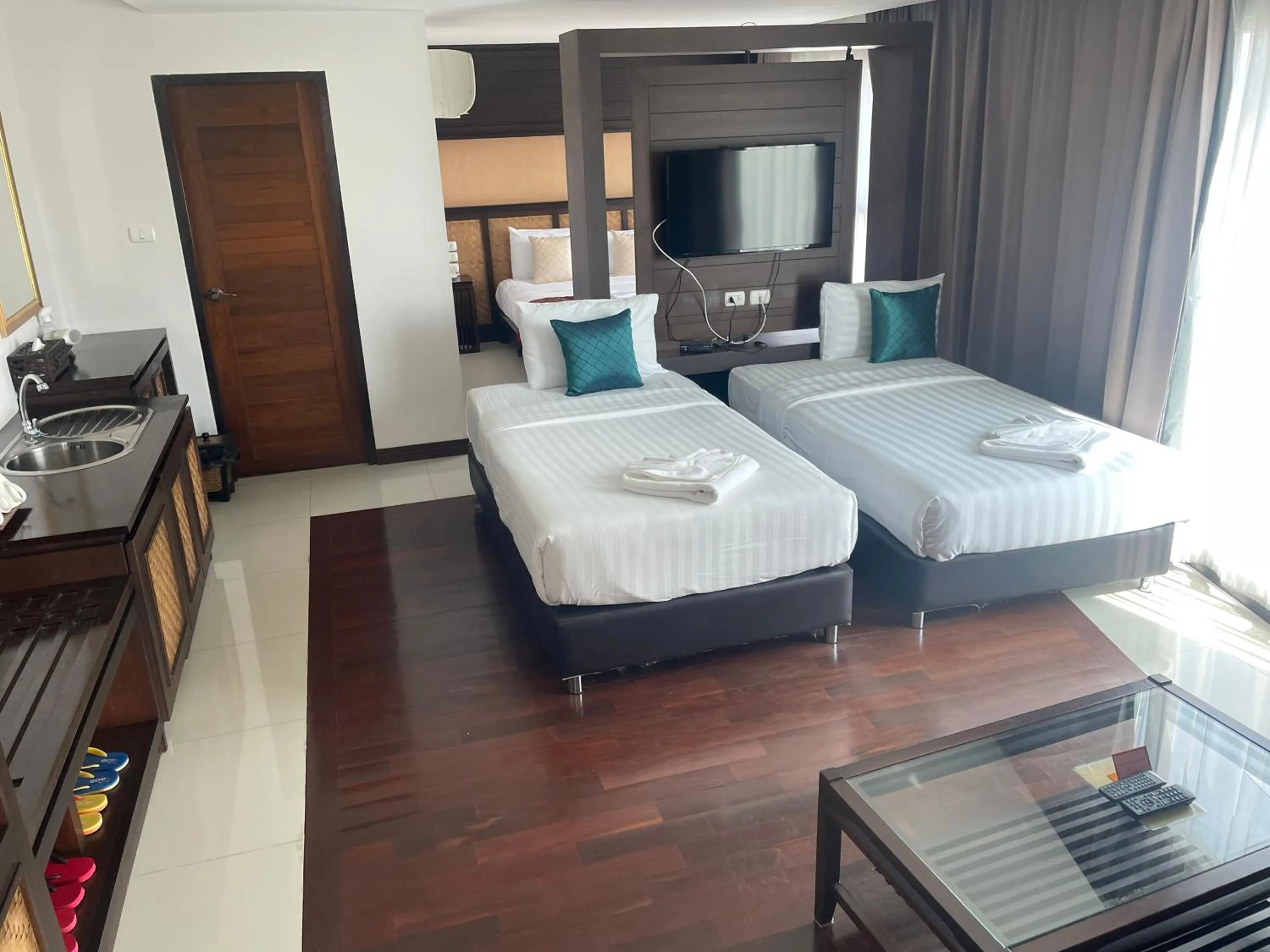 Bed in Nordwind Hotel