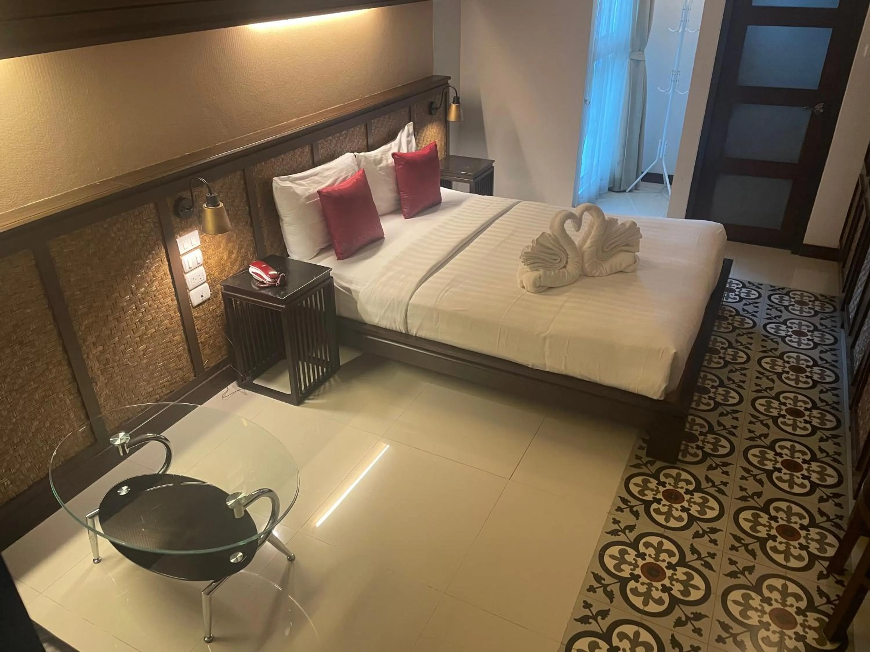 Bed in Nordwind Hotel