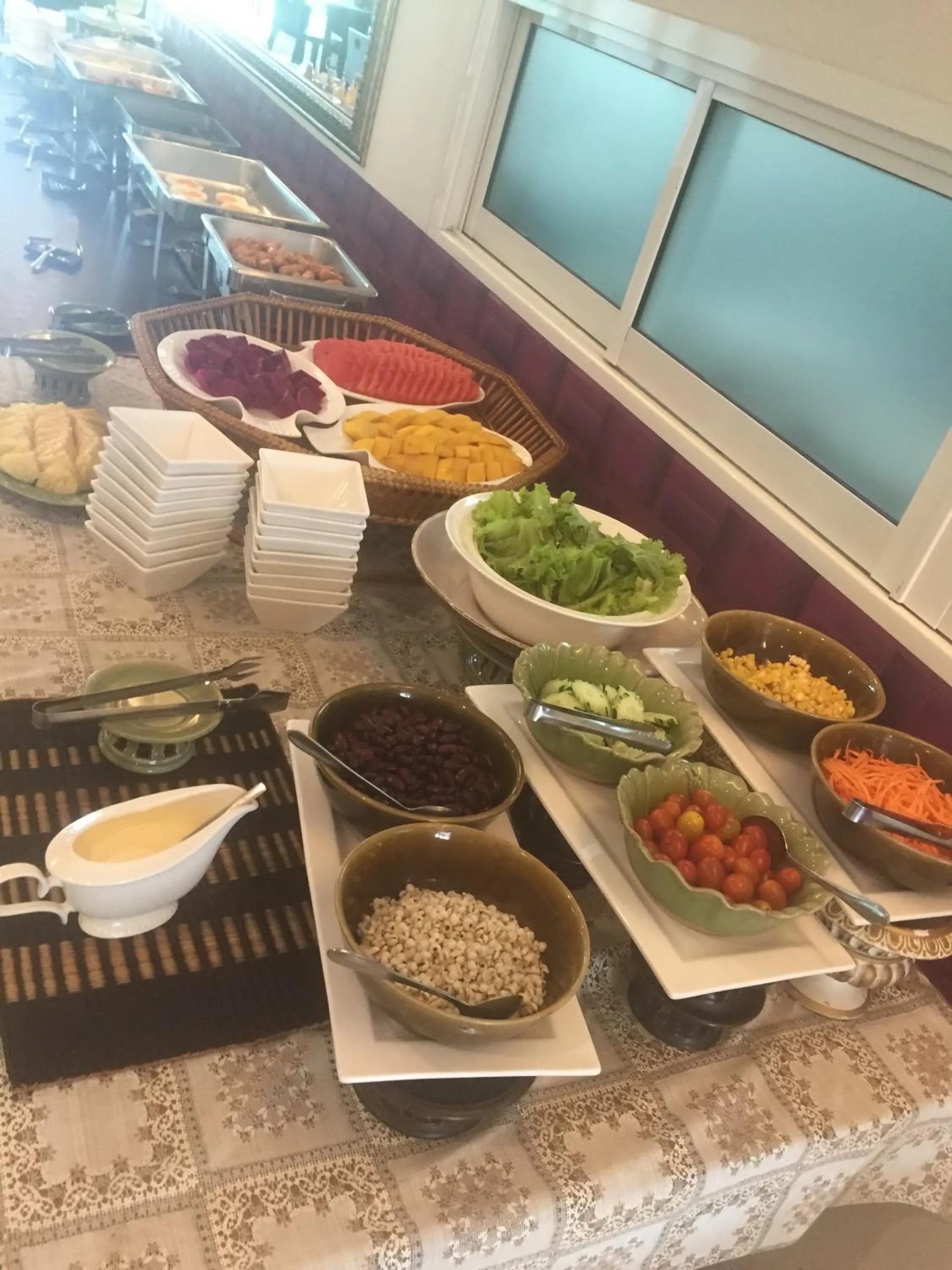 Buffet breakfast in Nordwind Hotel