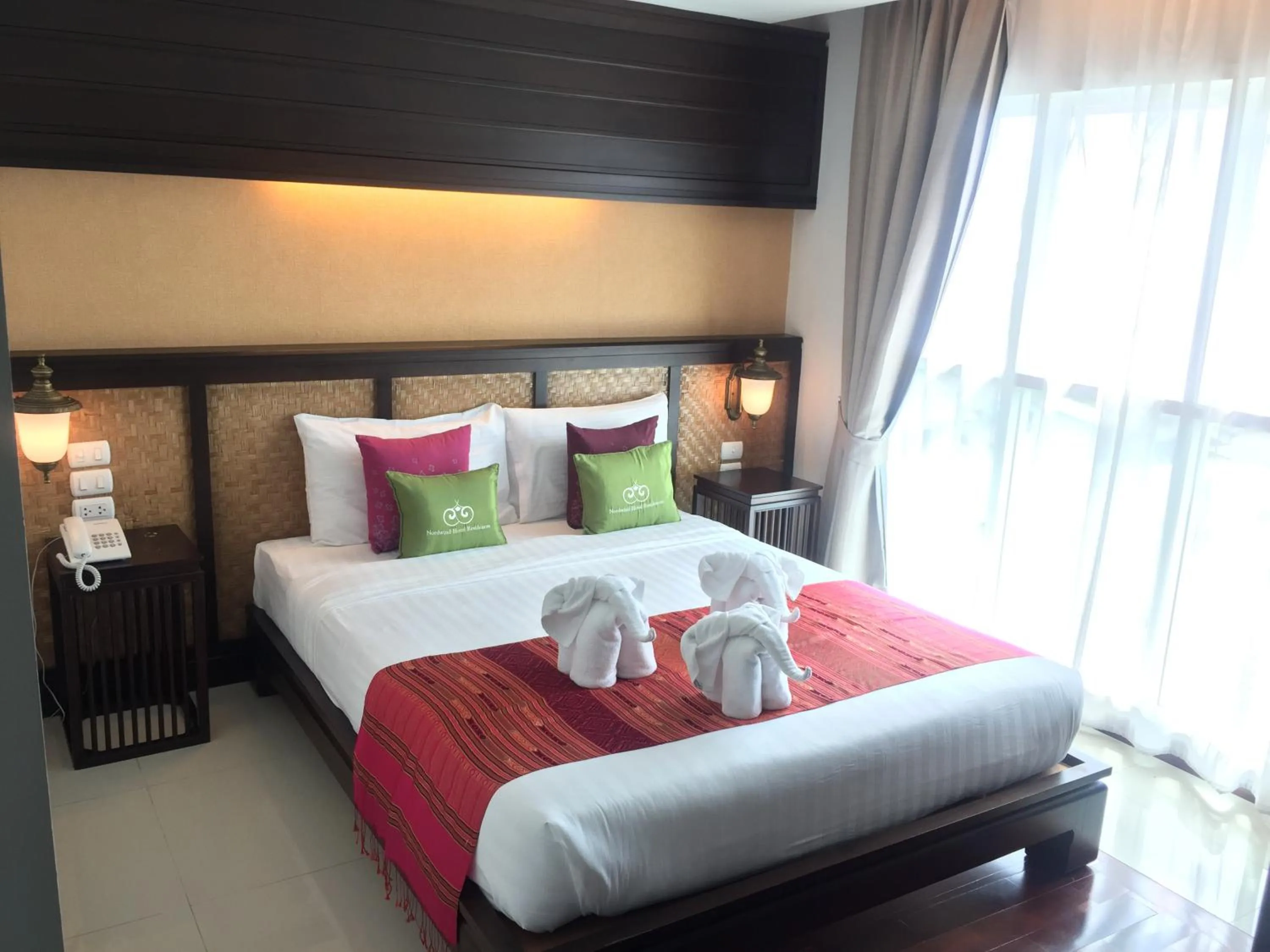 Bed in Nordwind Hotel