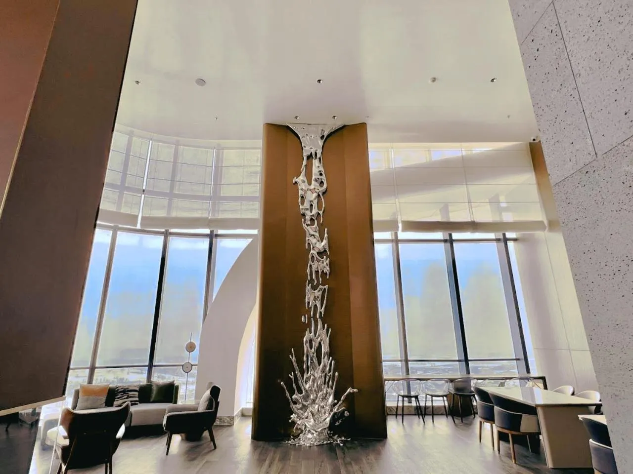 Decorative detail in Wanda Jin Xiaohe Xincheng