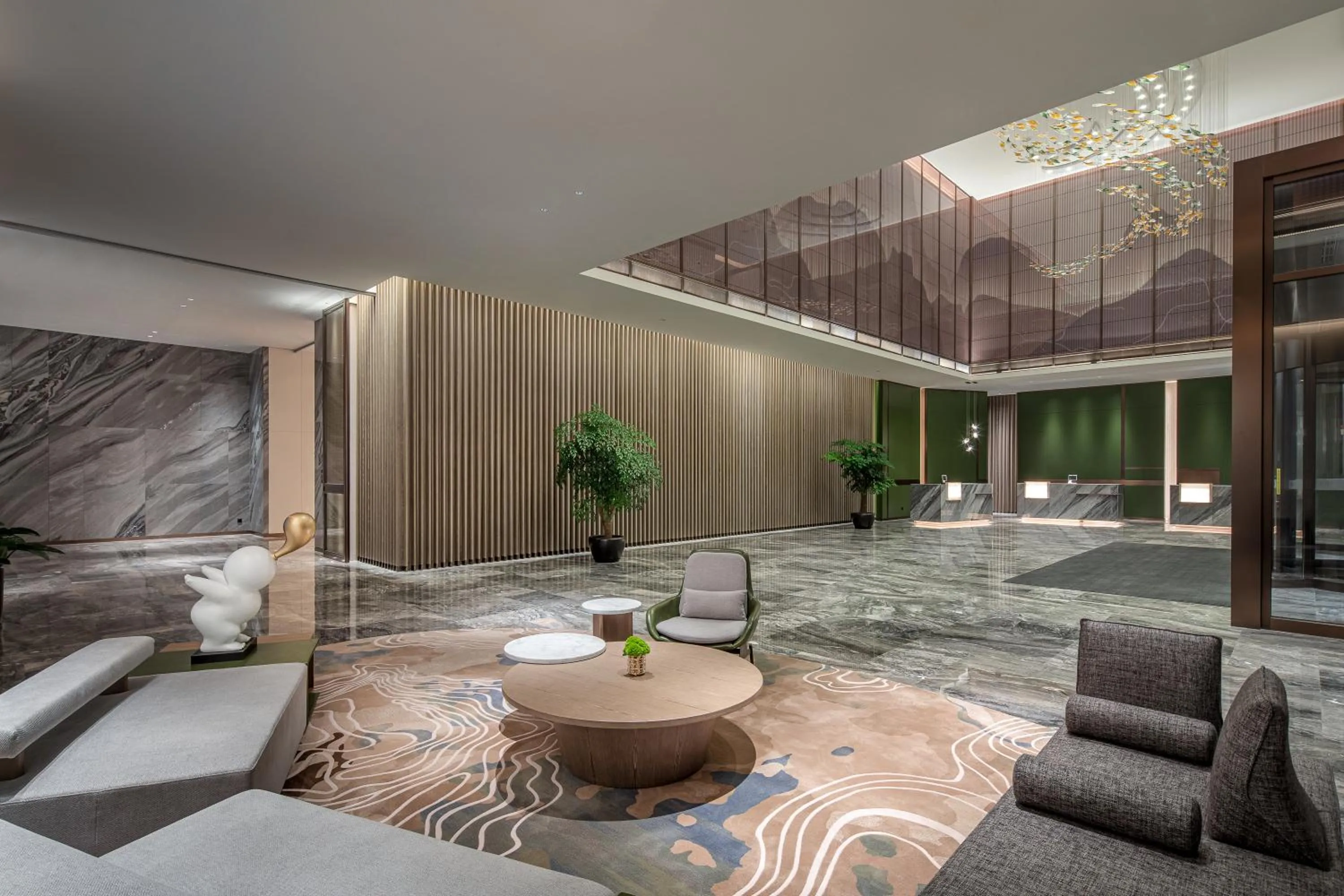 Lobby or reception in Wanda Jin Xiaohe Xincheng