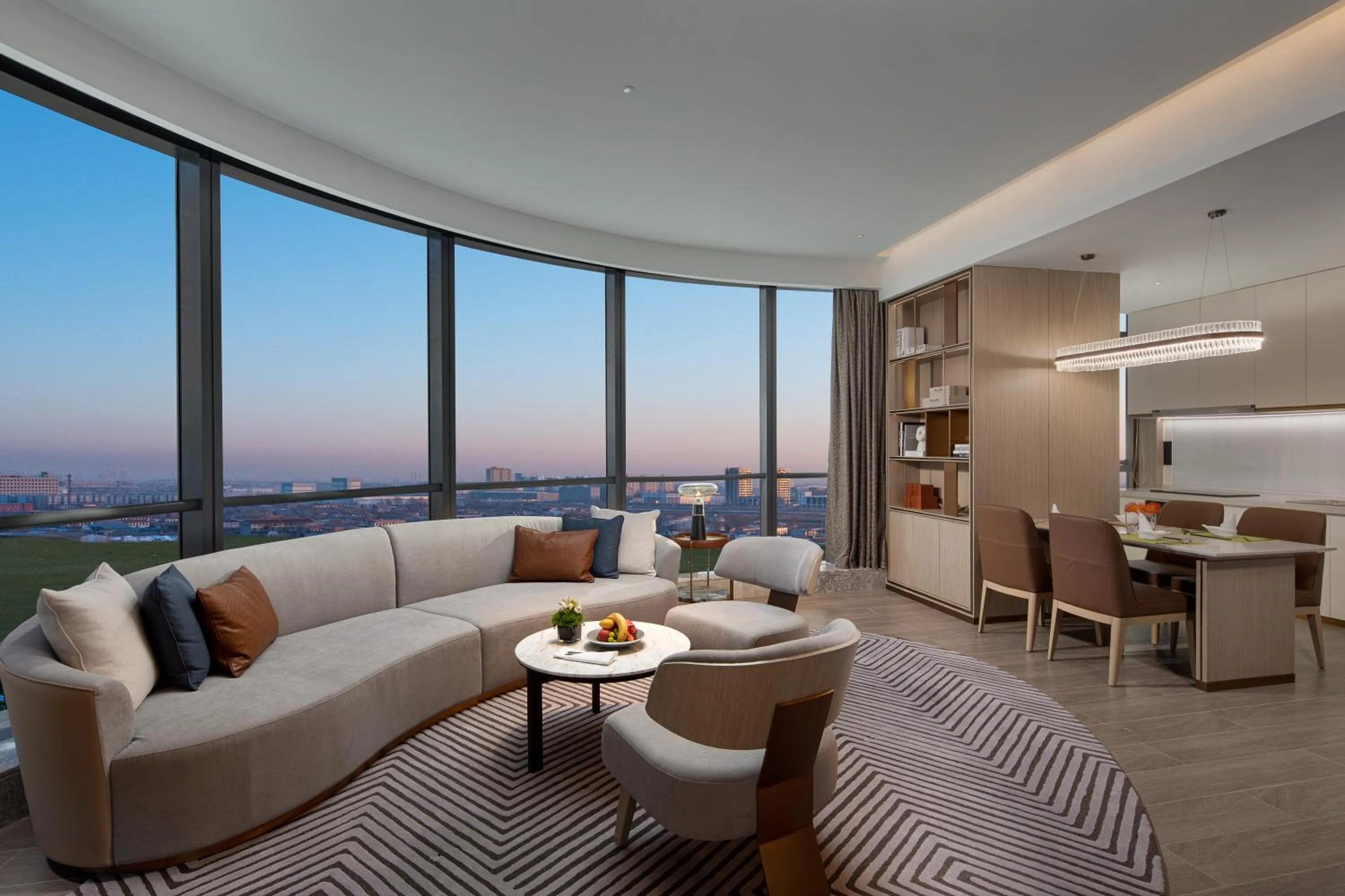 Living room in Wanda Jin Xiaohe Xincheng