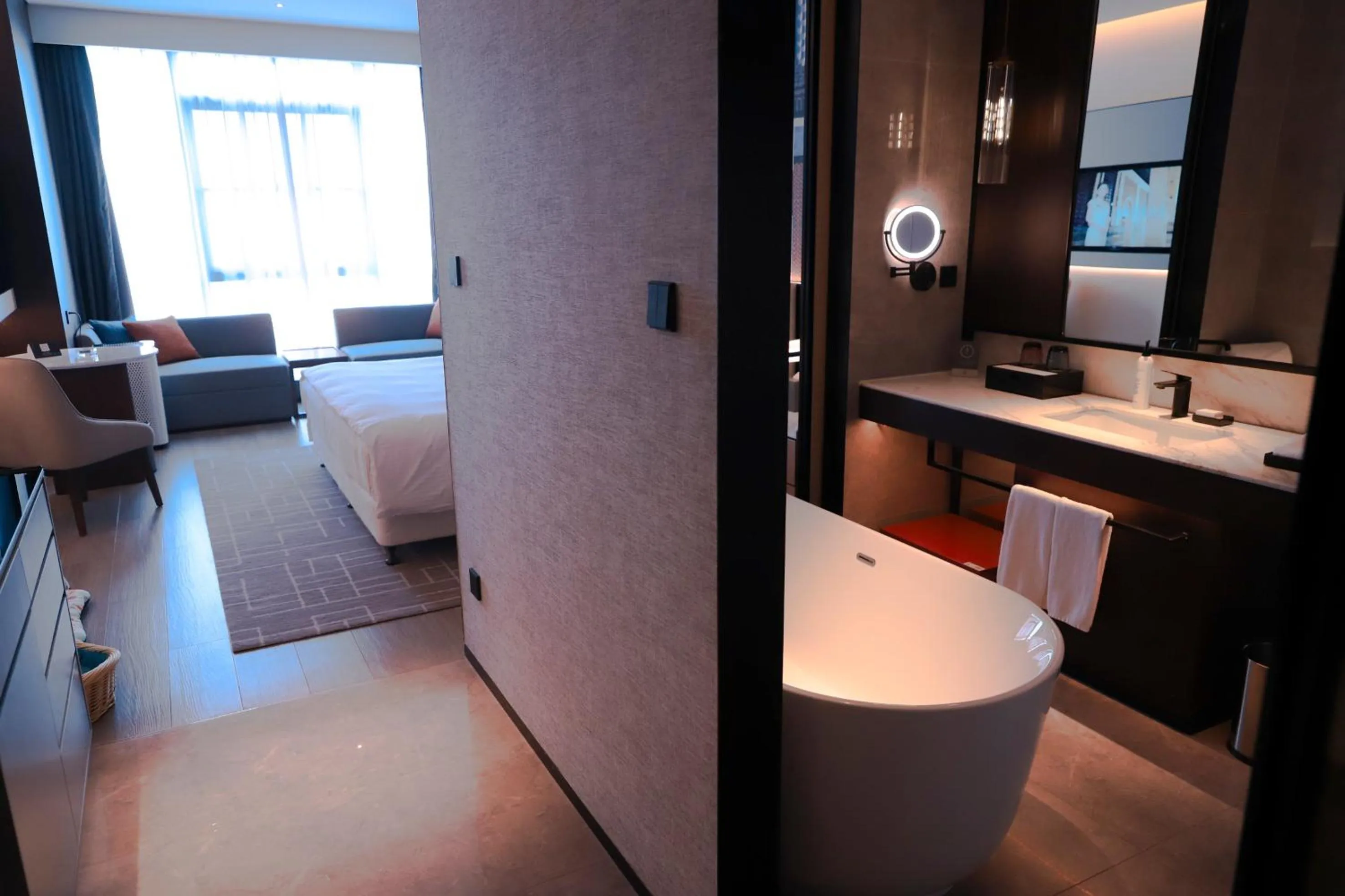 Bathroom in Wanda Jin Xiaohe Xincheng