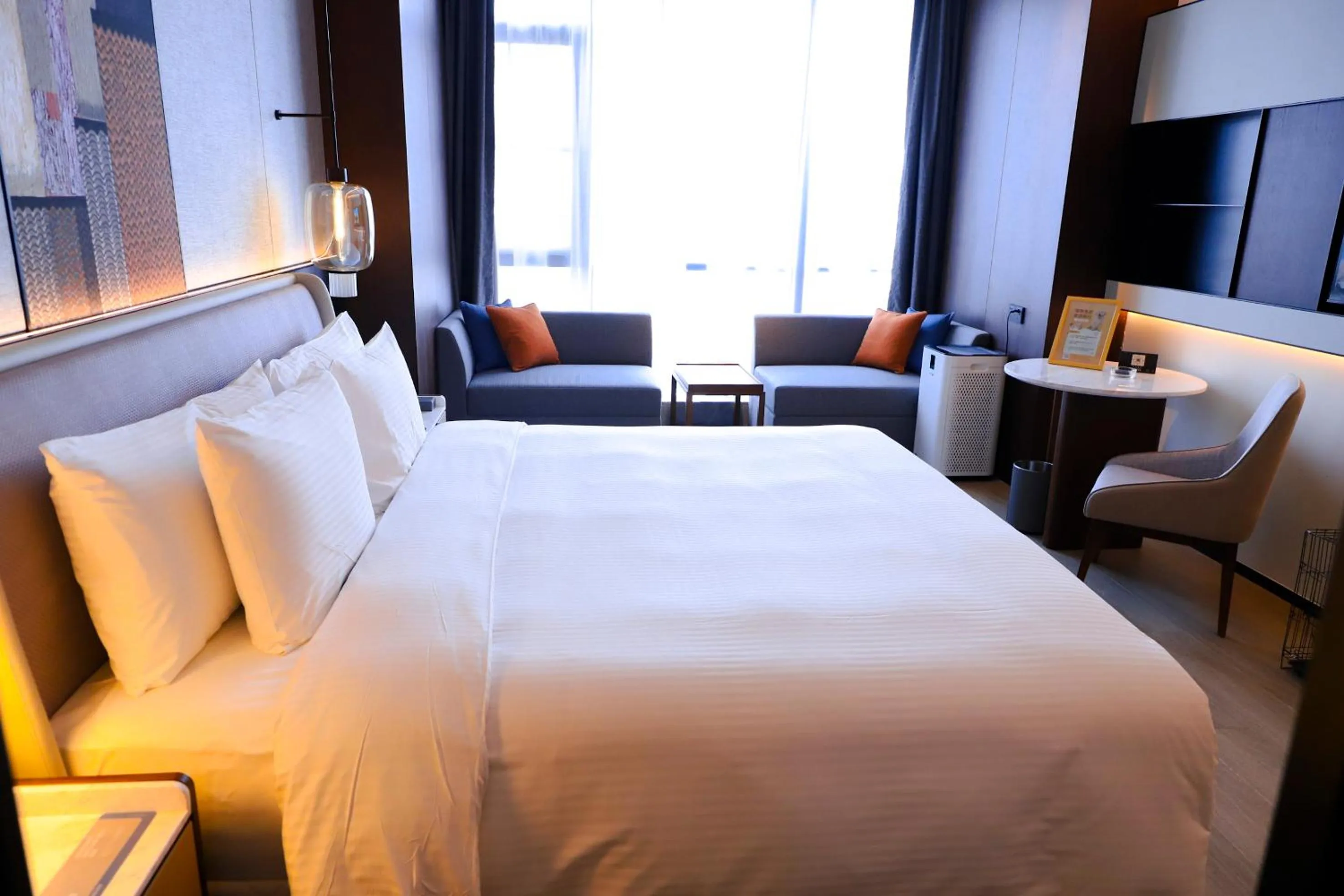 Photo of the whole room, Bed in Wanda Jin Xiaohe Xincheng