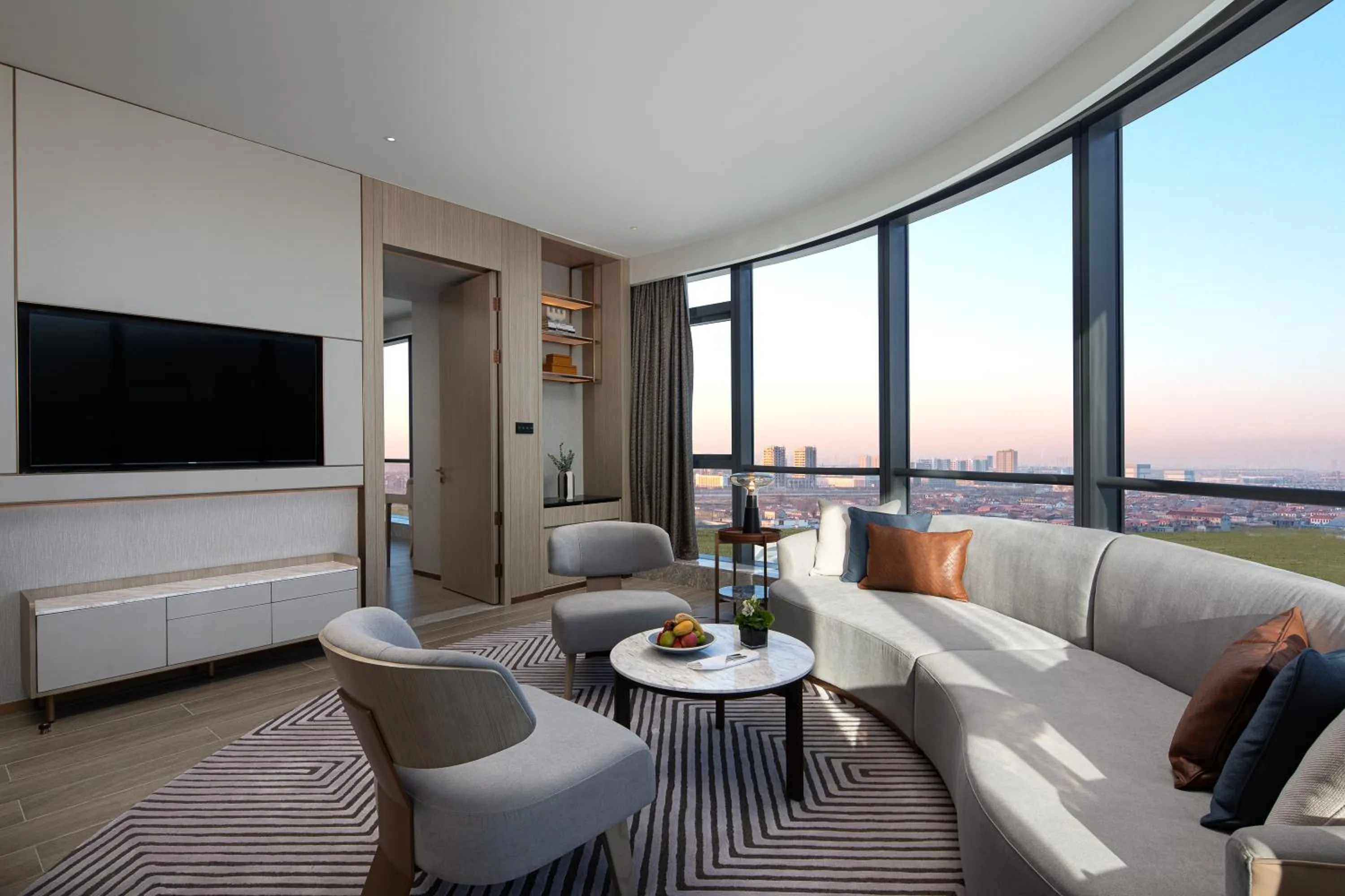 Living room in Wanda Jin Xiaohe Xincheng