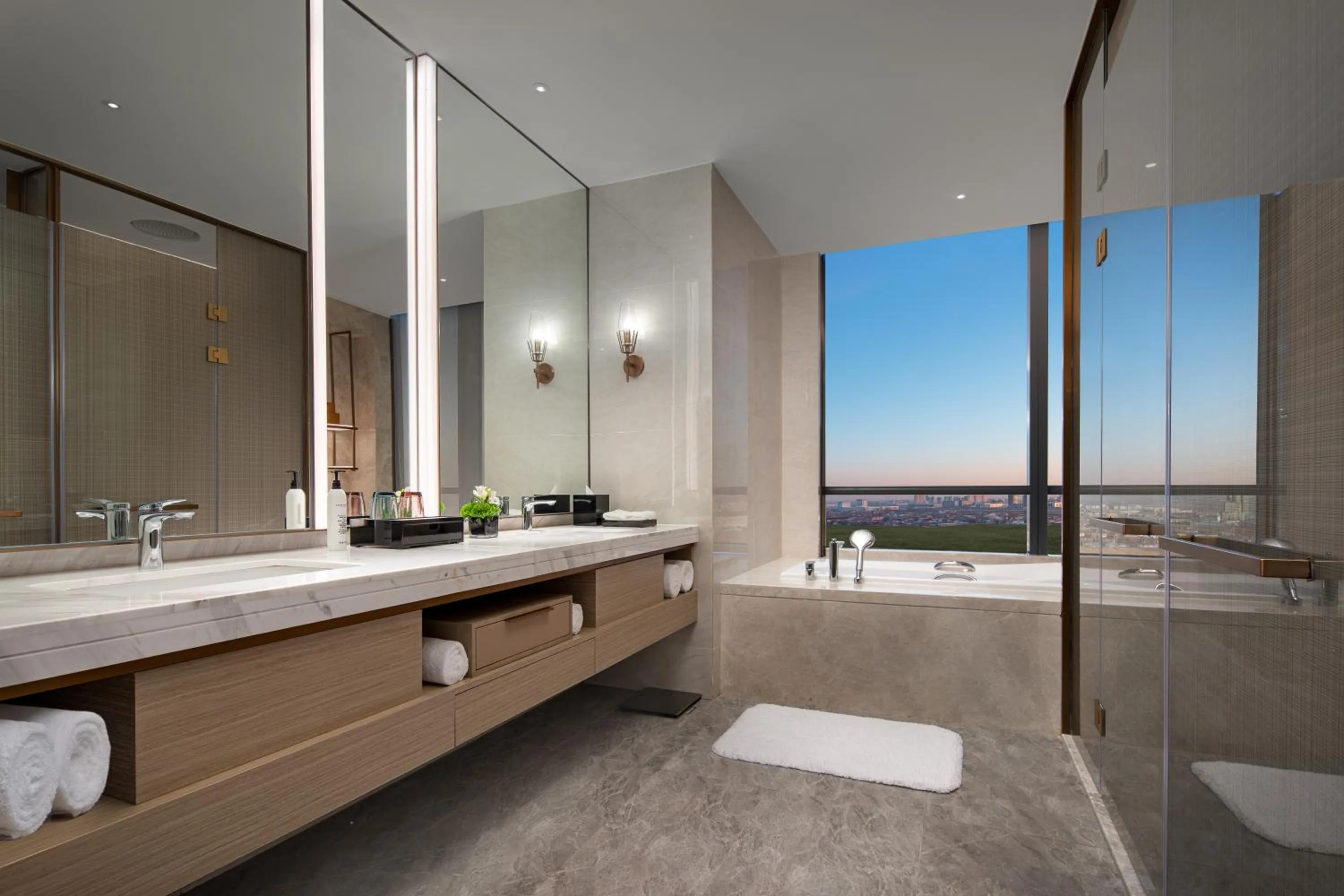 Bathroom in Wanda Jin Xiaohe Xincheng