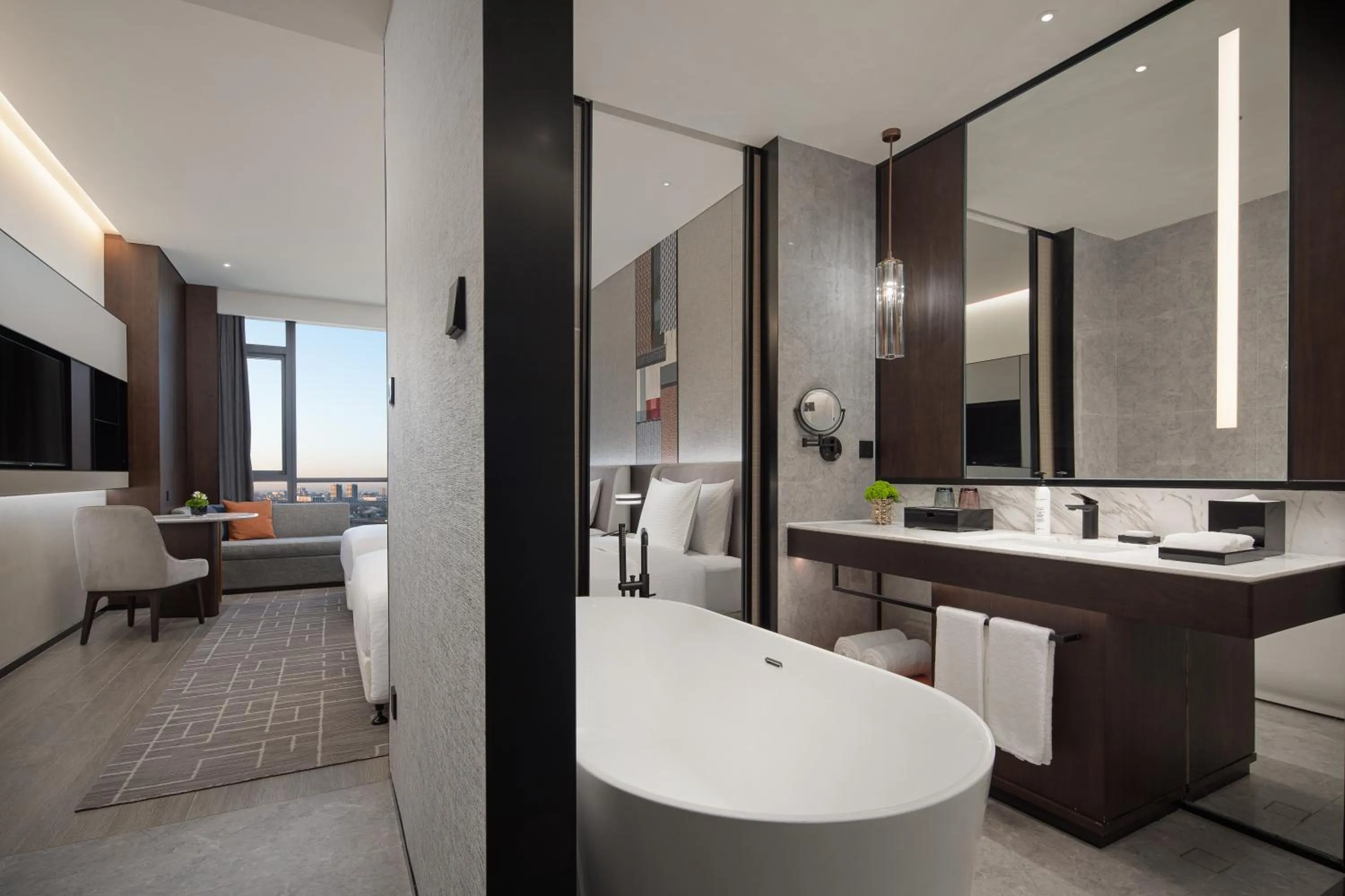 Bathroom in Wanda Jin Xiaohe Xincheng