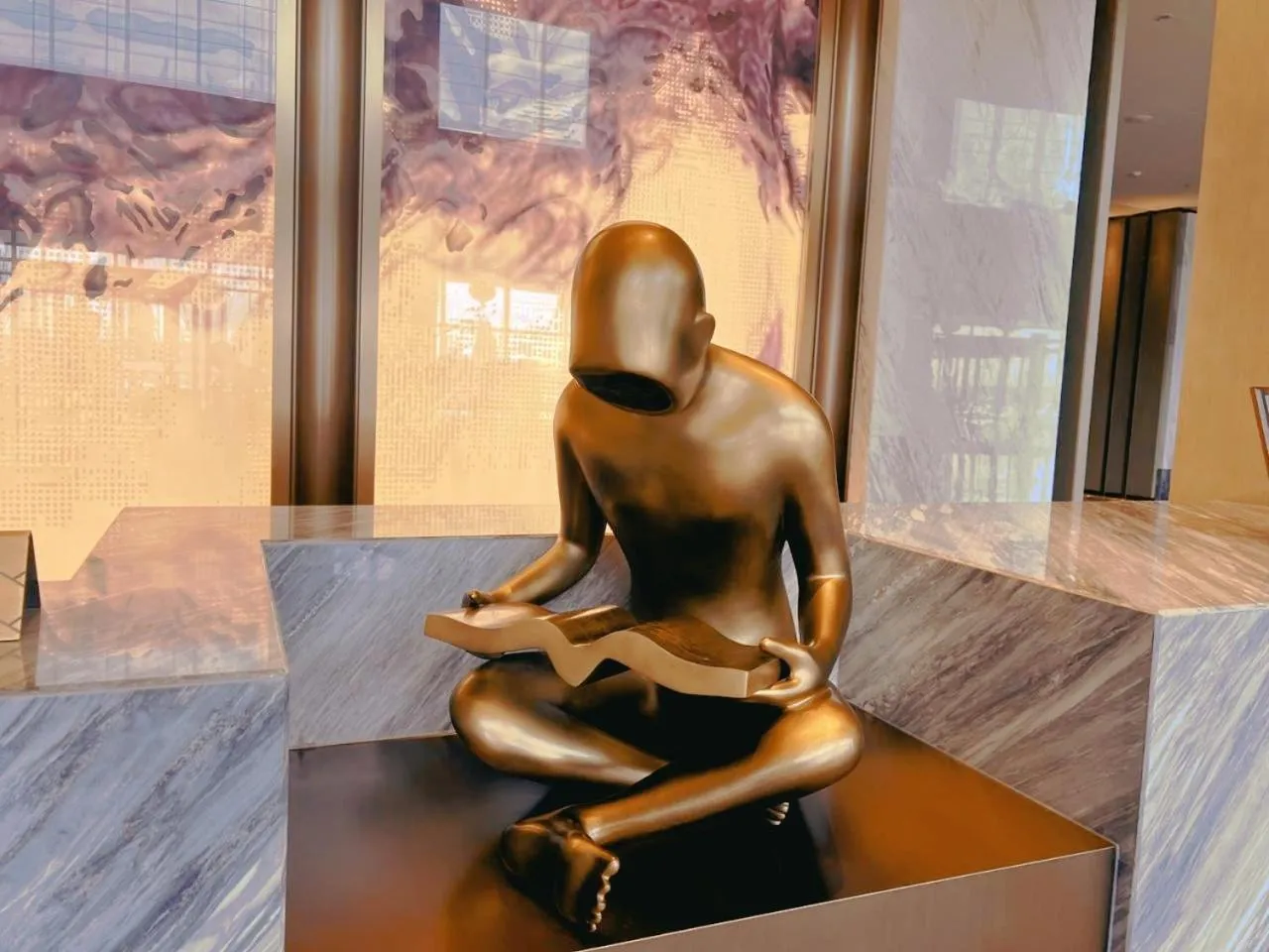 Decorative detail in Wanda Jin Xiaohe Xincheng