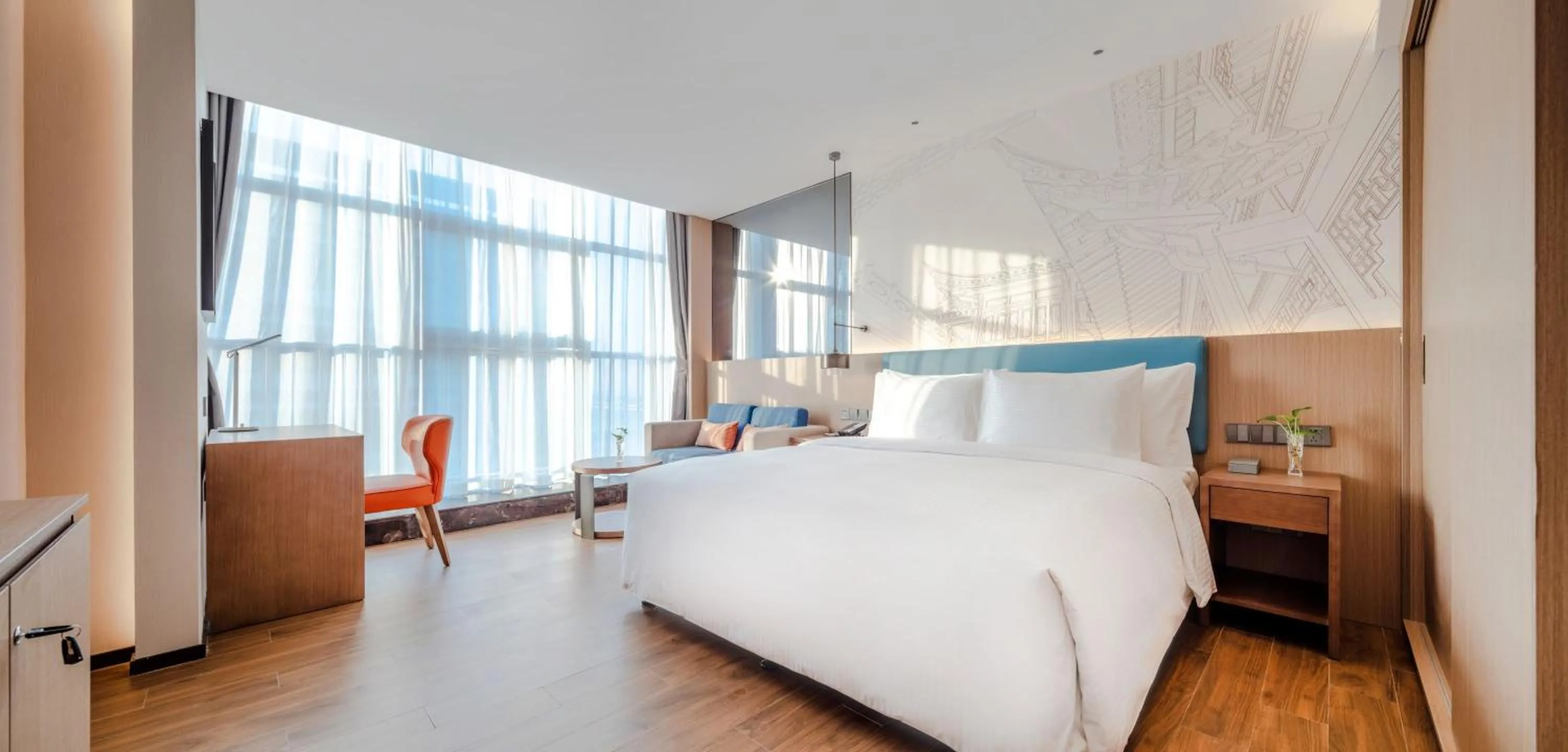 Photo of the whole room, Bed in Shanxi Xiaohe Xincheng Talent Apartment