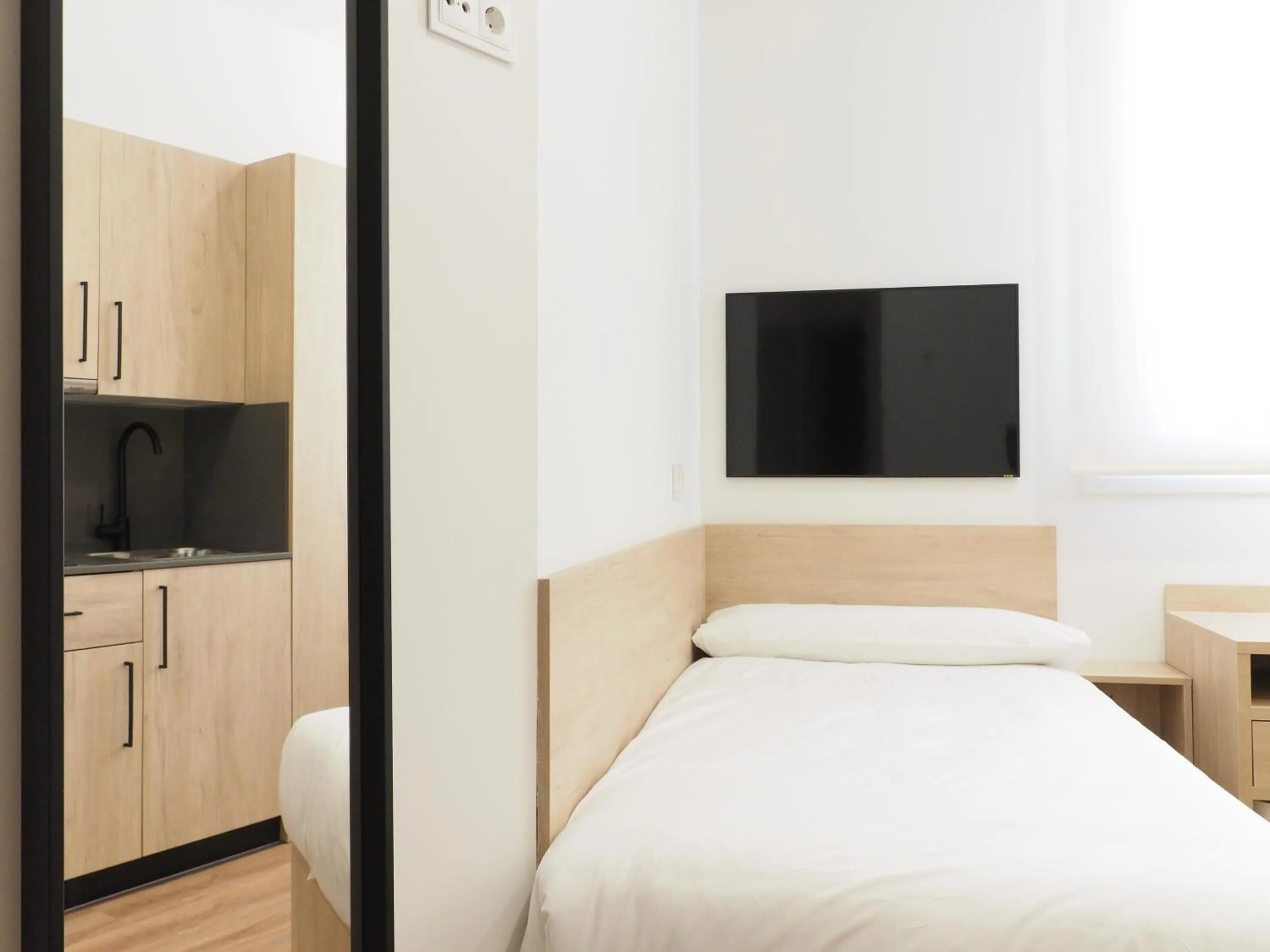 Bed in Micampus San Mamés Students Residence