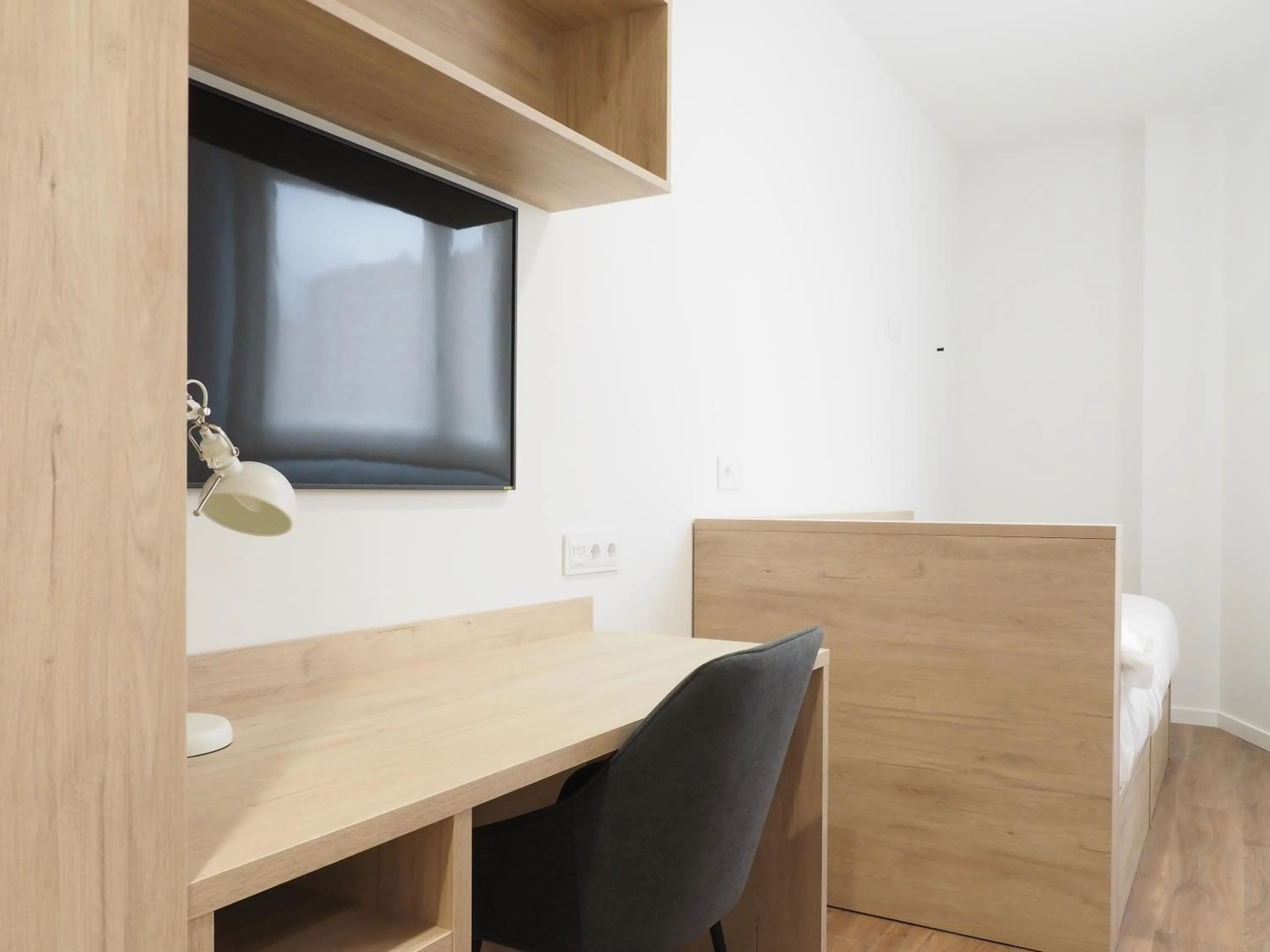 Seating area in Micampus San Mamés Students Residence