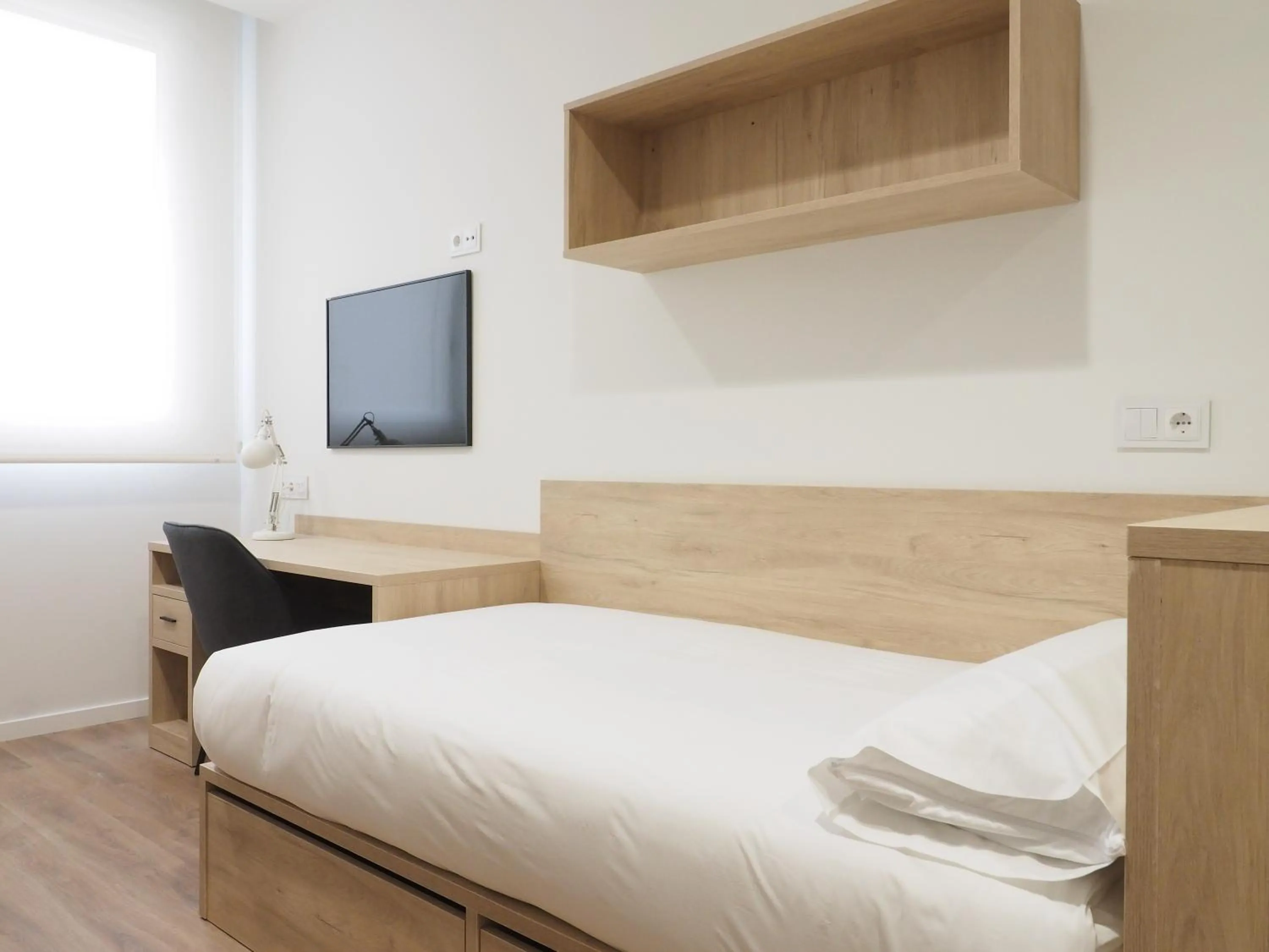 Bed in Micampus San Mamés Students Residence