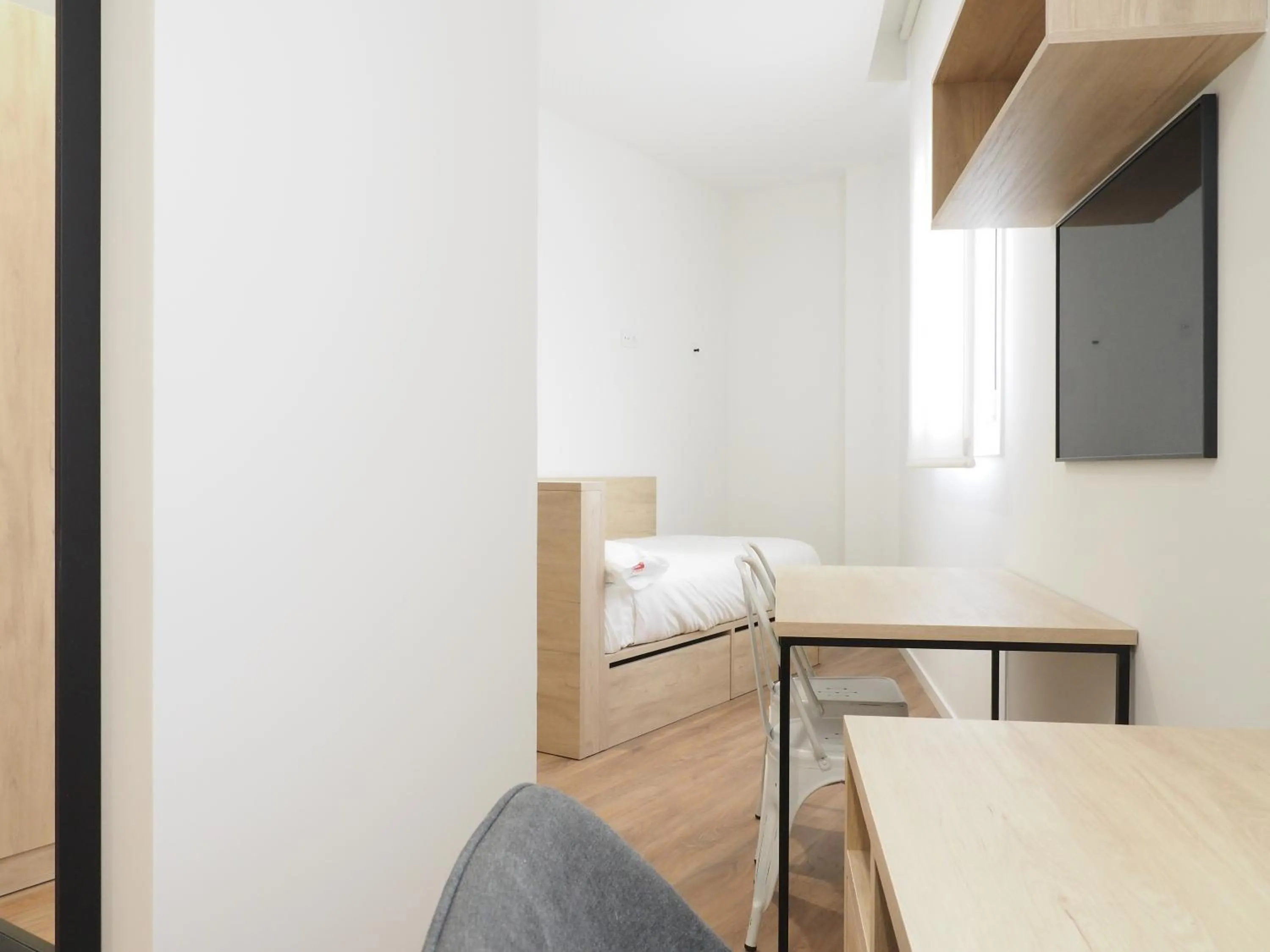 Bed in Micampus San Mamés Students Residence
