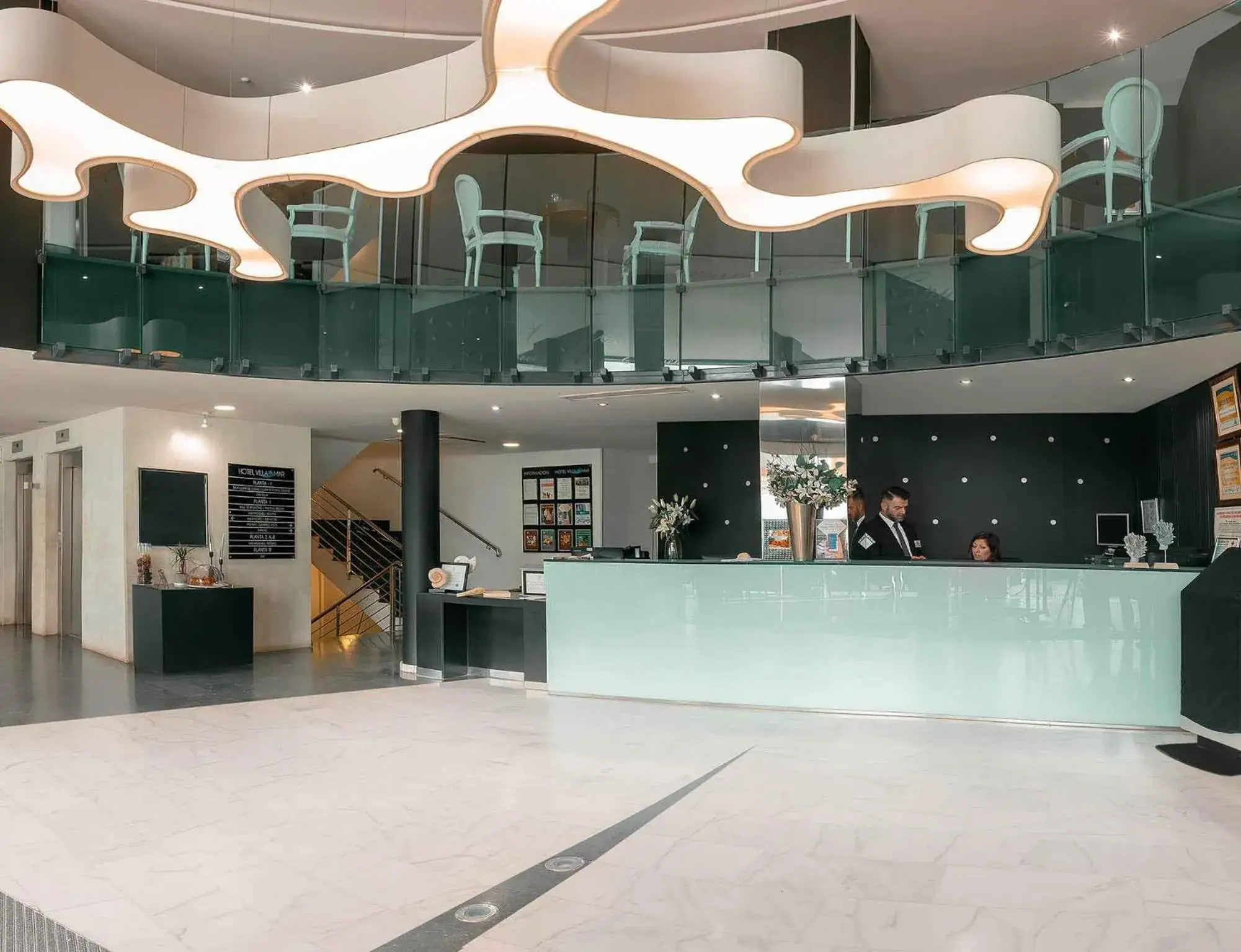 Lobby or reception in Hotel Villa del Mar Lobby or reception in Hotel Villa del Mar