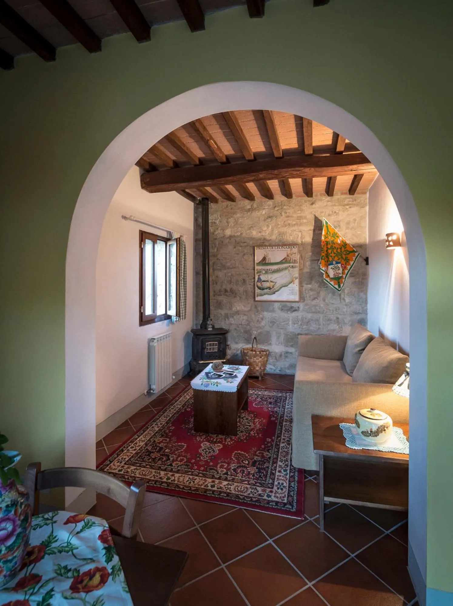 Living room, Bed in Collelungo