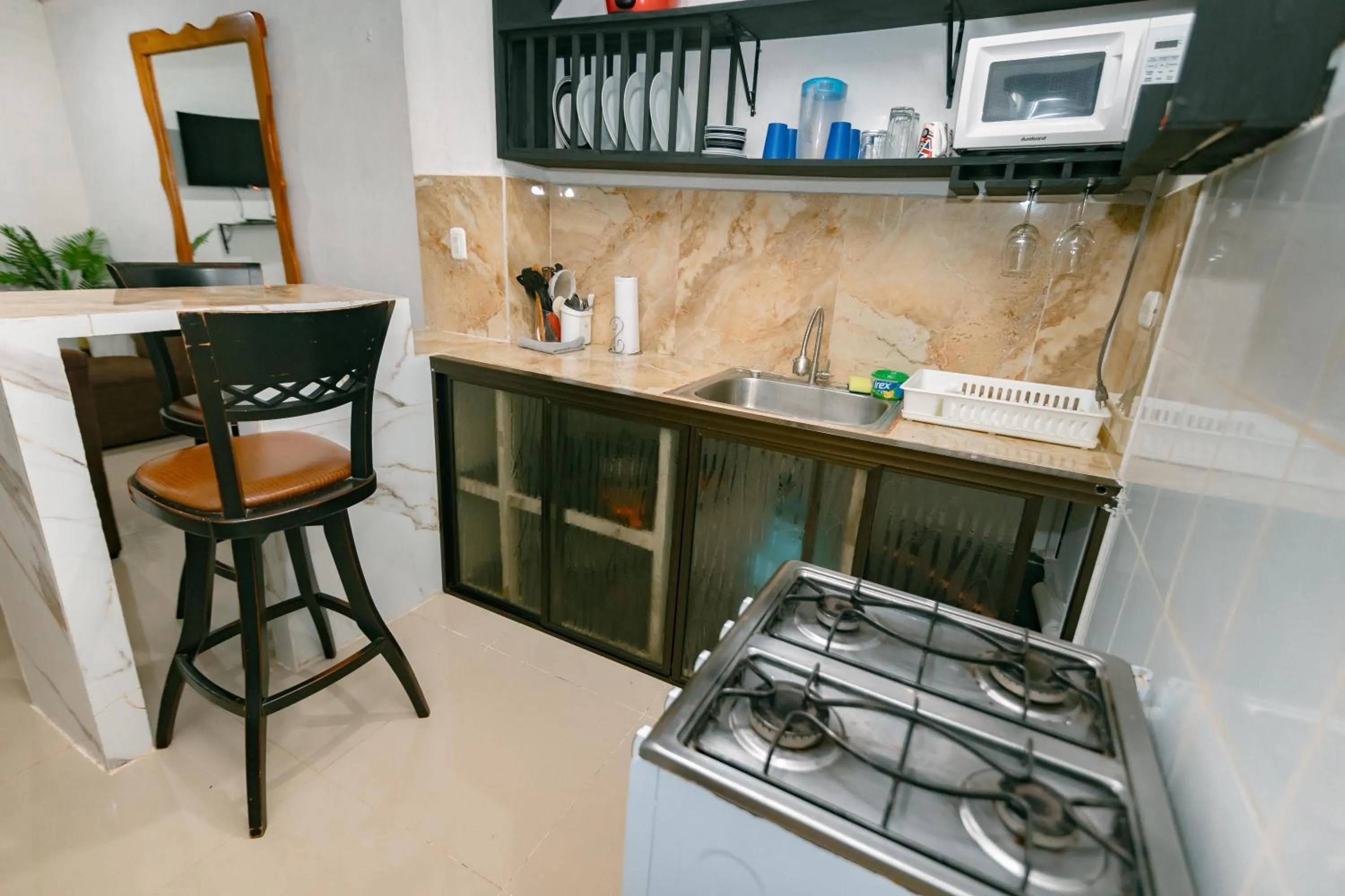 Kitchen or kitchenette in Vista del Pacifico Boutique Hotel