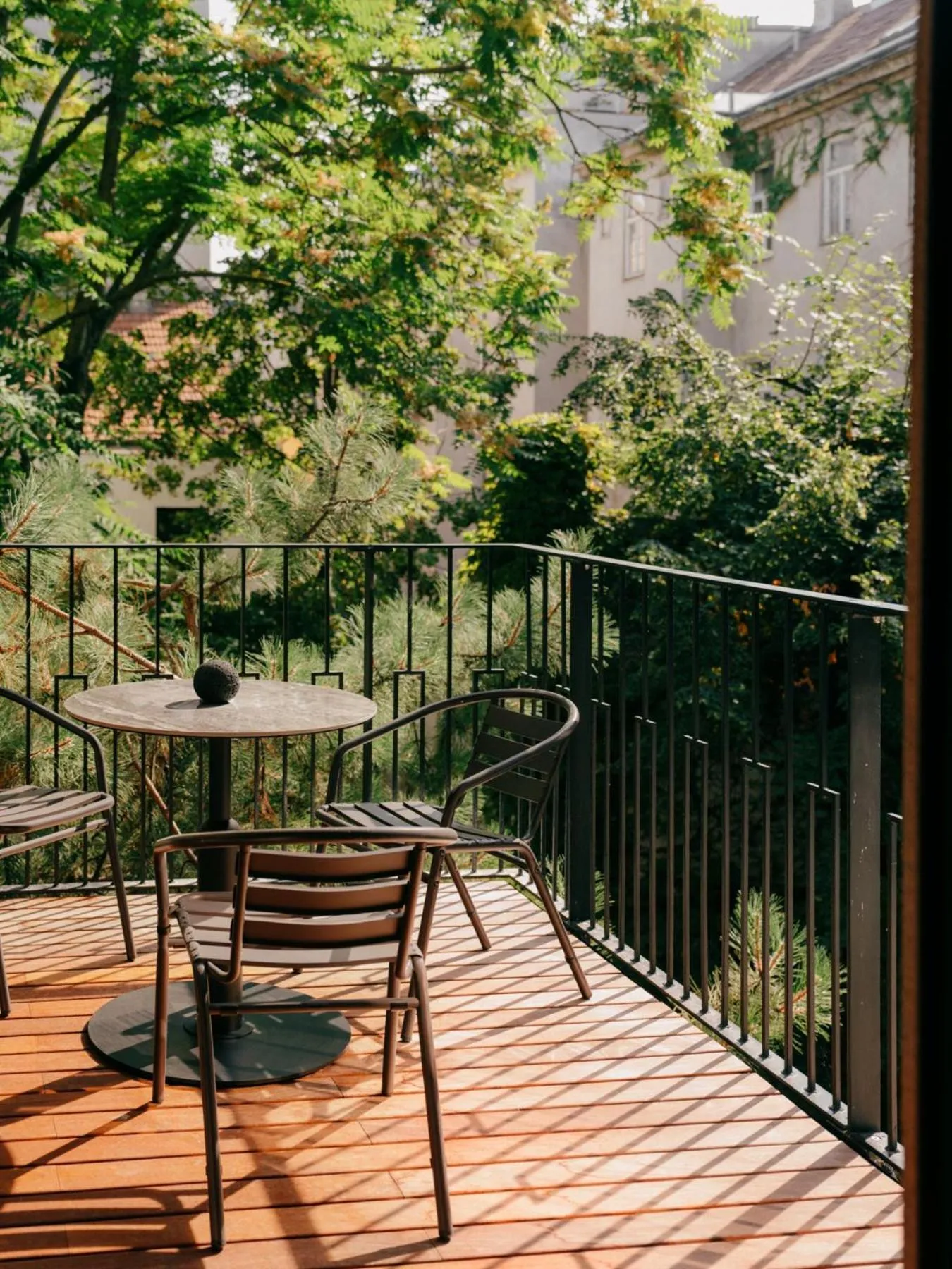 Balcony/Terrace in WELTWIEN Luxury Art Apartments & Free Parking