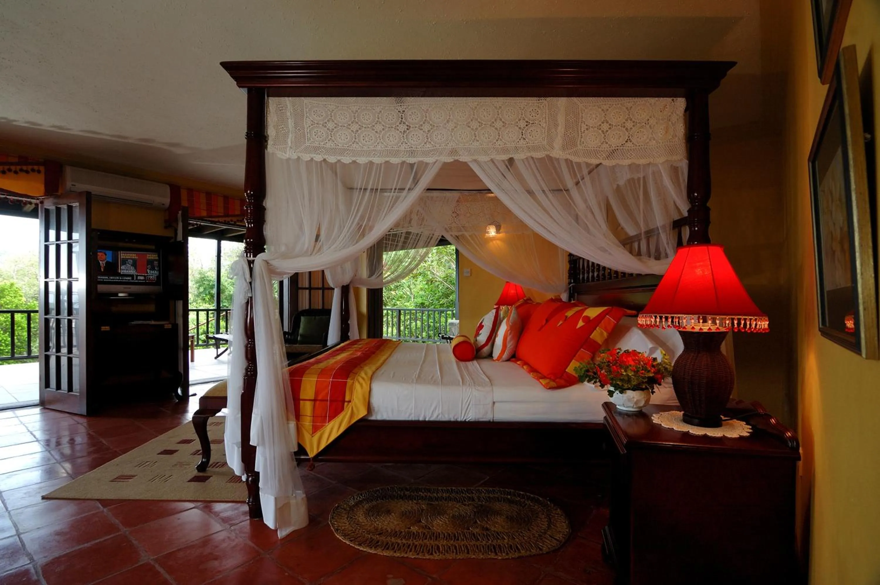 Bed in Spring Hotel Bequia