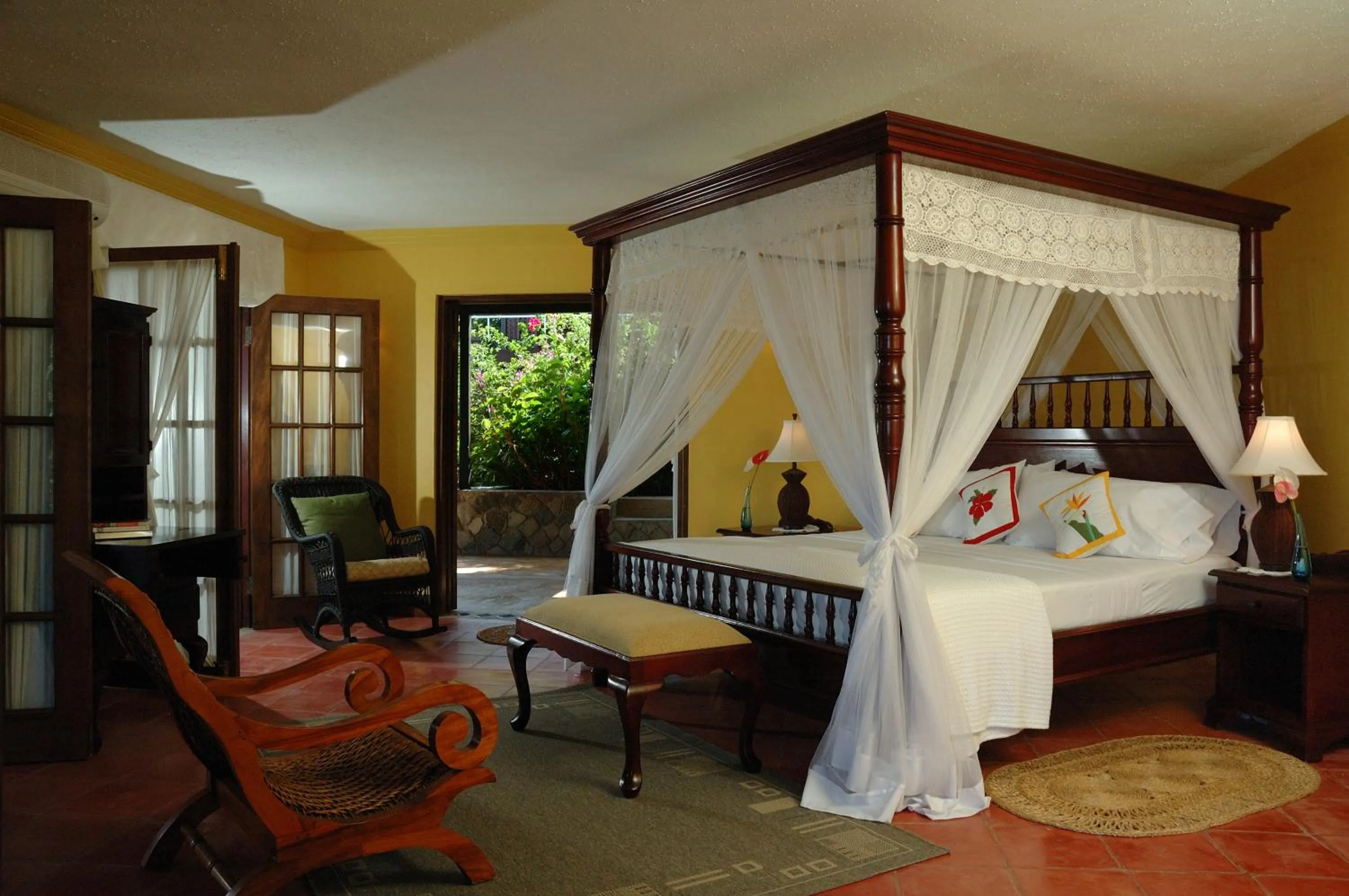 Bed in Spring Hotel Bequia