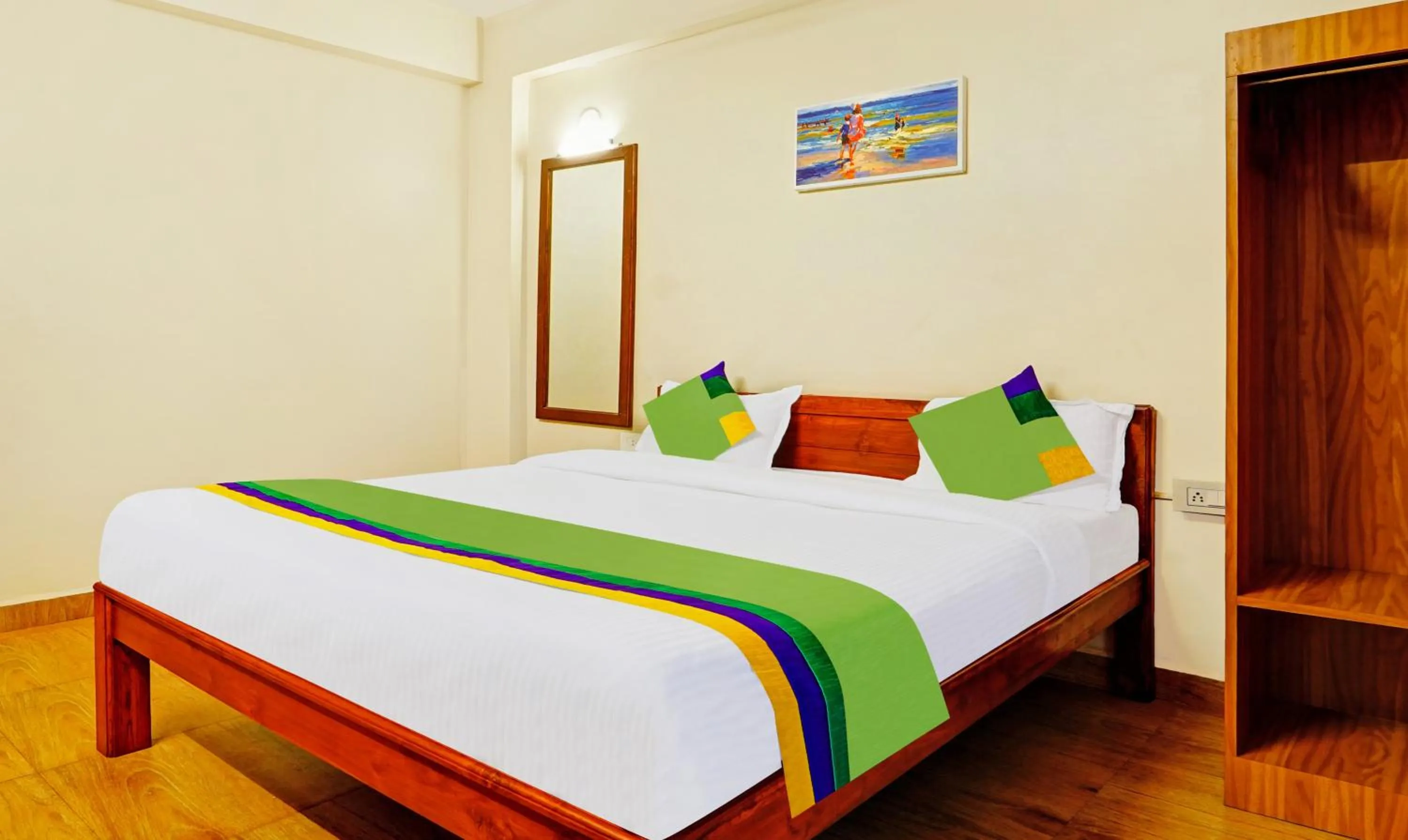 Bedroom, Bed in Treebo SS Residency With Mountain View