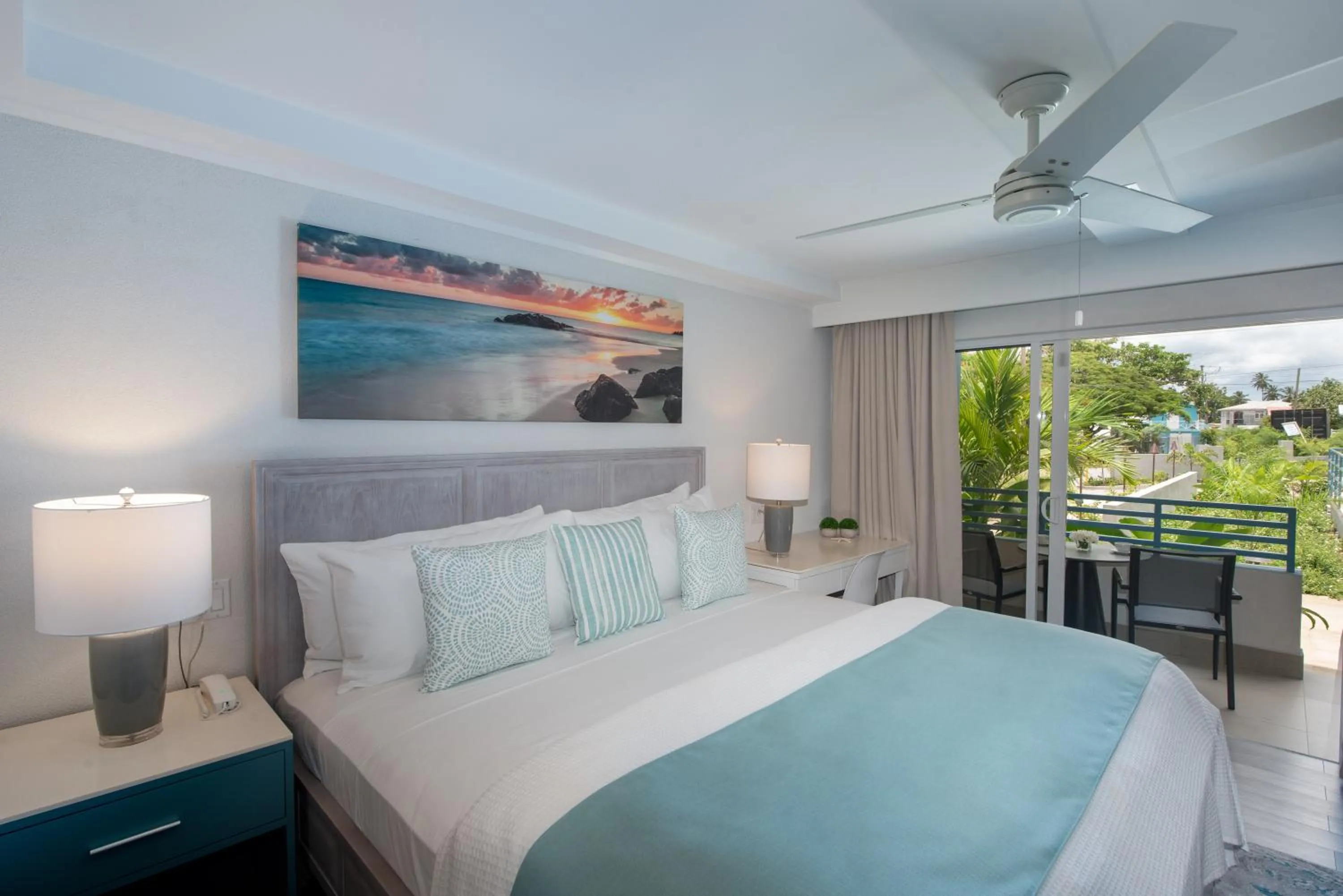 Bed in Blue Haven Holiday Apartments