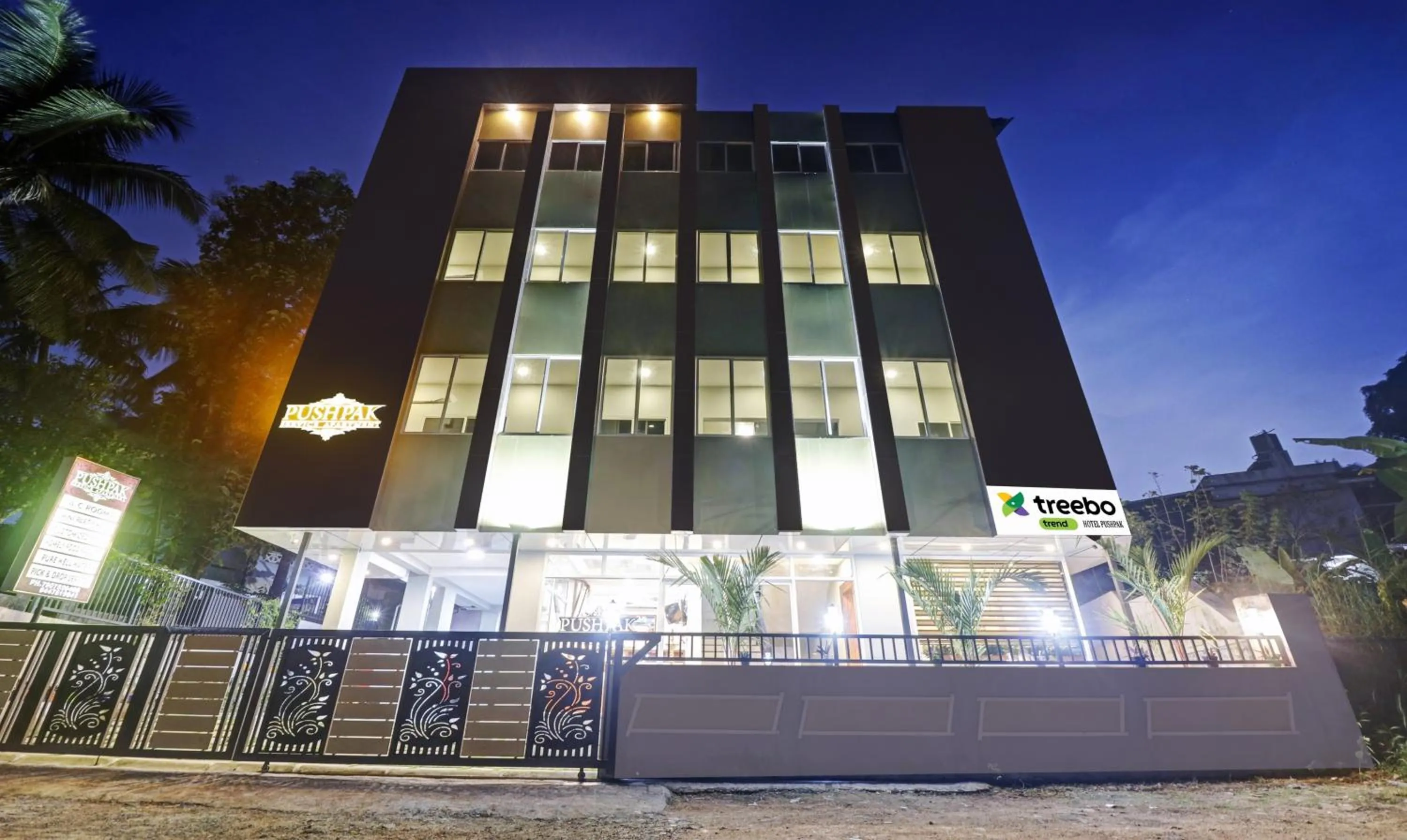 Property building in Treebo Pushpak 500 mtrs from Chottanikkara temple