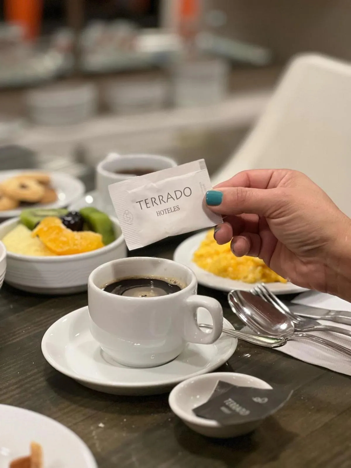 Buffet breakfast in Hotel Terrado Lyon