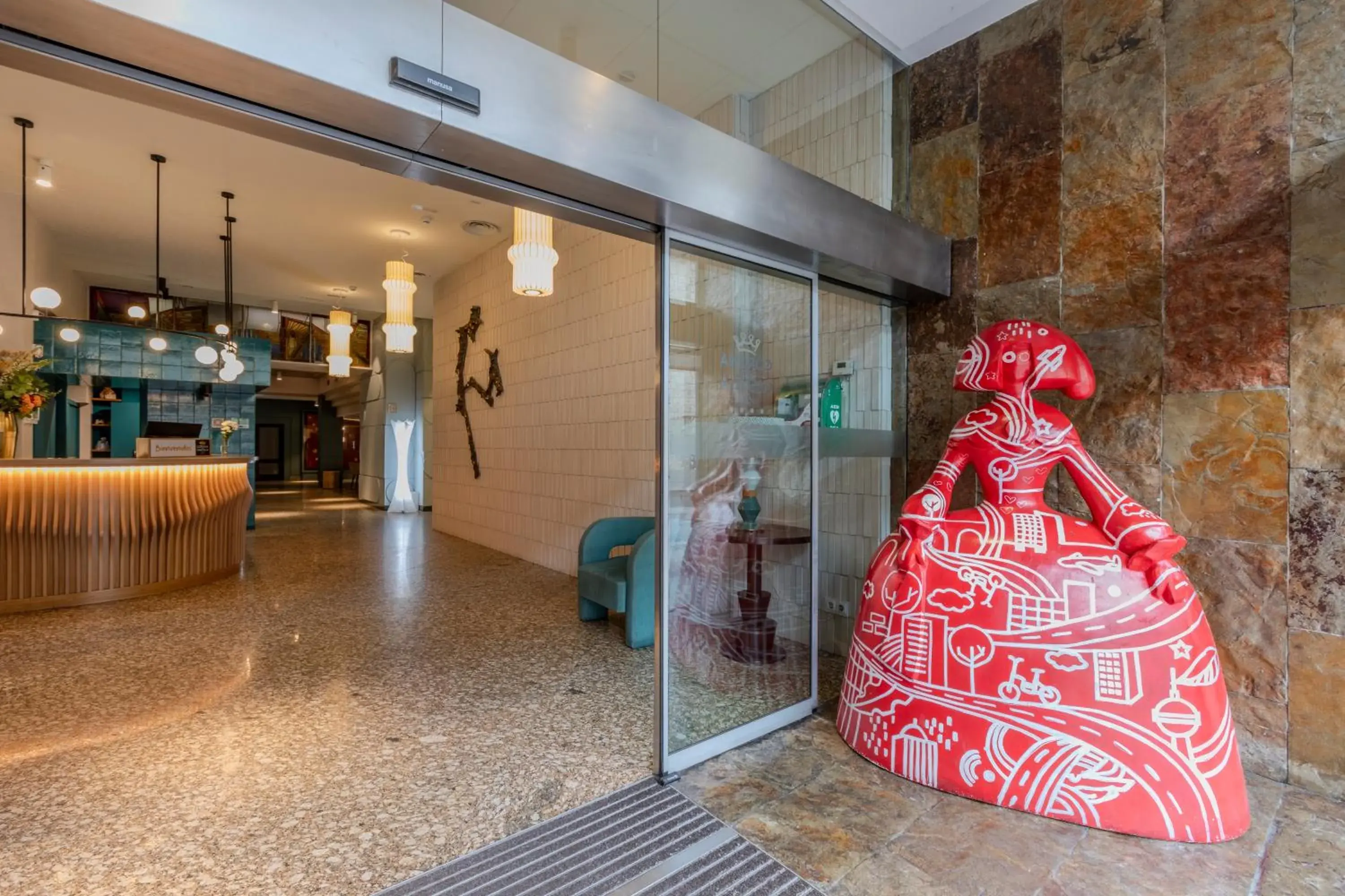 Lobby or reception in Hotel Corona de Castilla Burgos Lobby or reception in Hotel Corona de Castilla Burgos