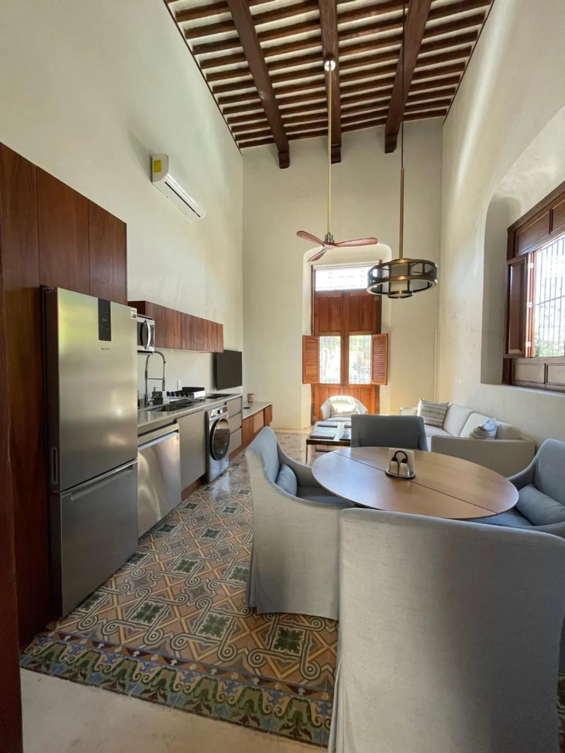 Kitchen or kitchenette in Las Lupitas Hotel Boutique
