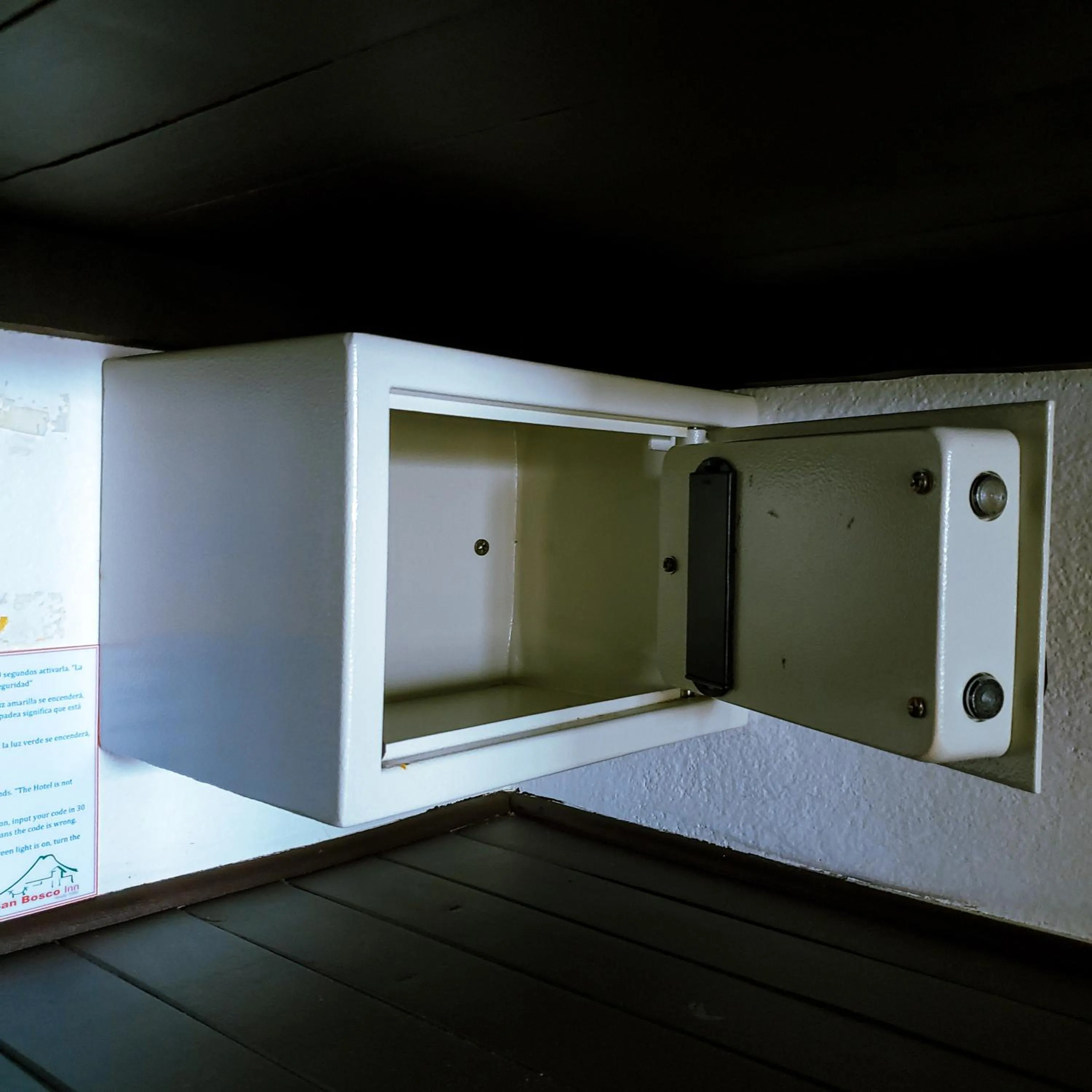 safe in San Bosco Inn