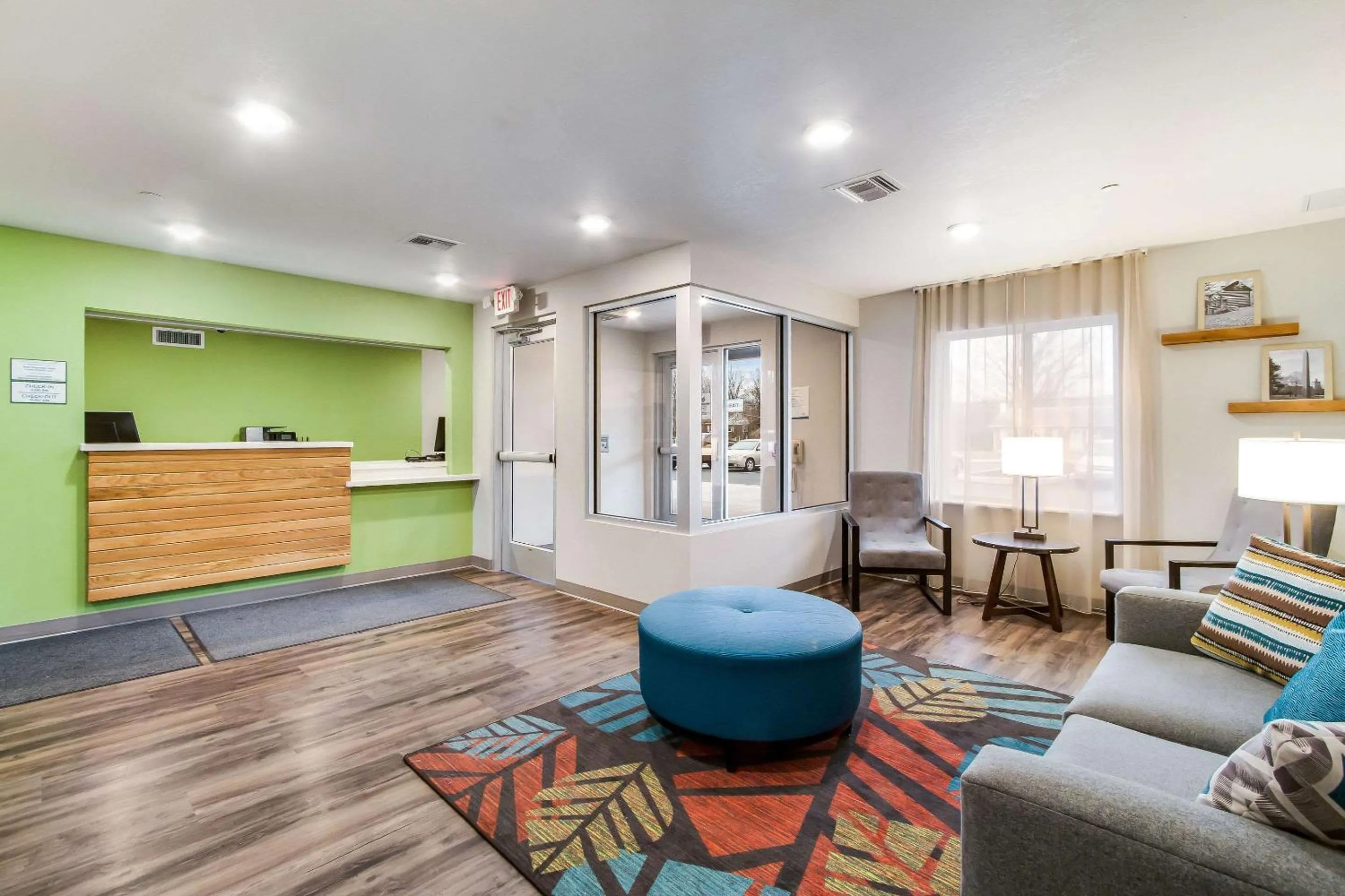 Lobby or reception in WoodSpring Suites Harrisburg Linglestown