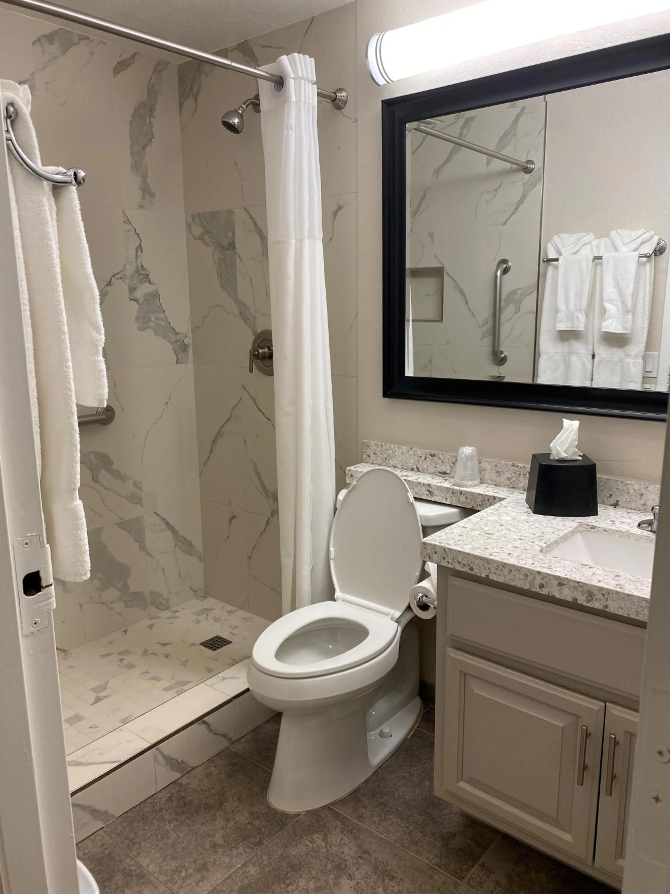 Bathroom in GetAways at Palm Springs Tennis Club