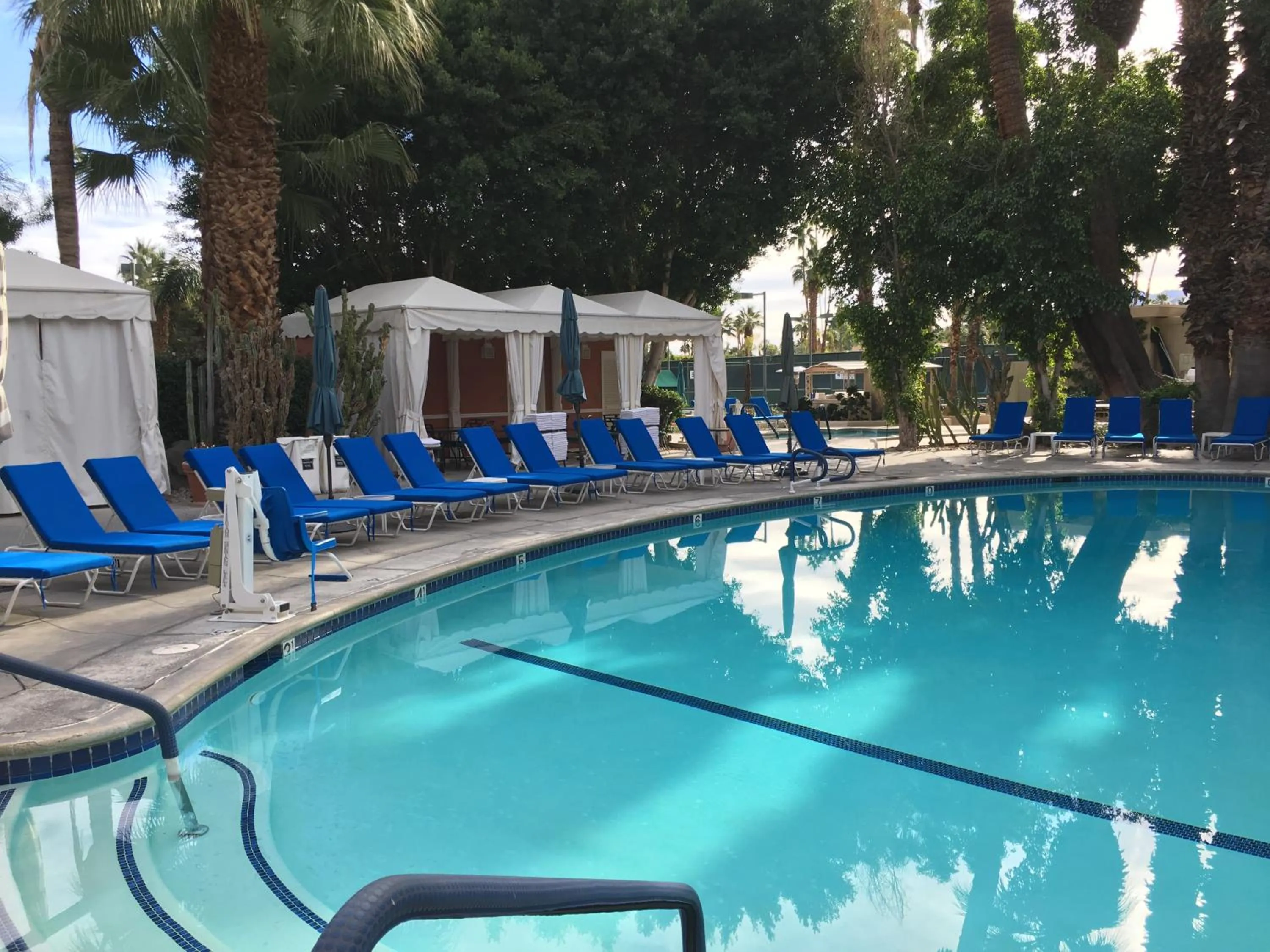 Swimming pool in GetAways at Palm Springs Tennis Club