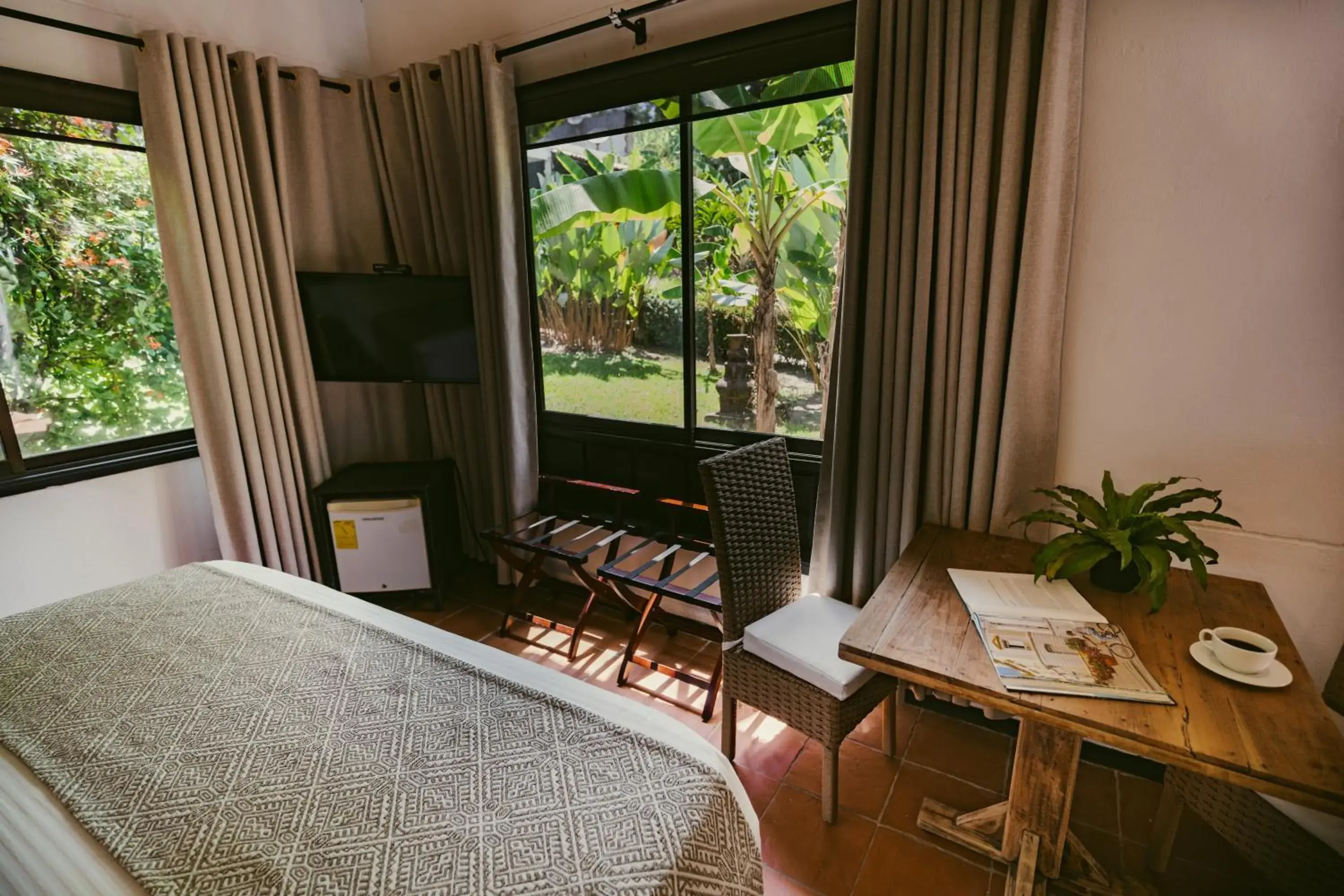 Garden view, Bed in Kantawa Hotel & Spa Garden view, Bed in Kantawa Hotel & Spa