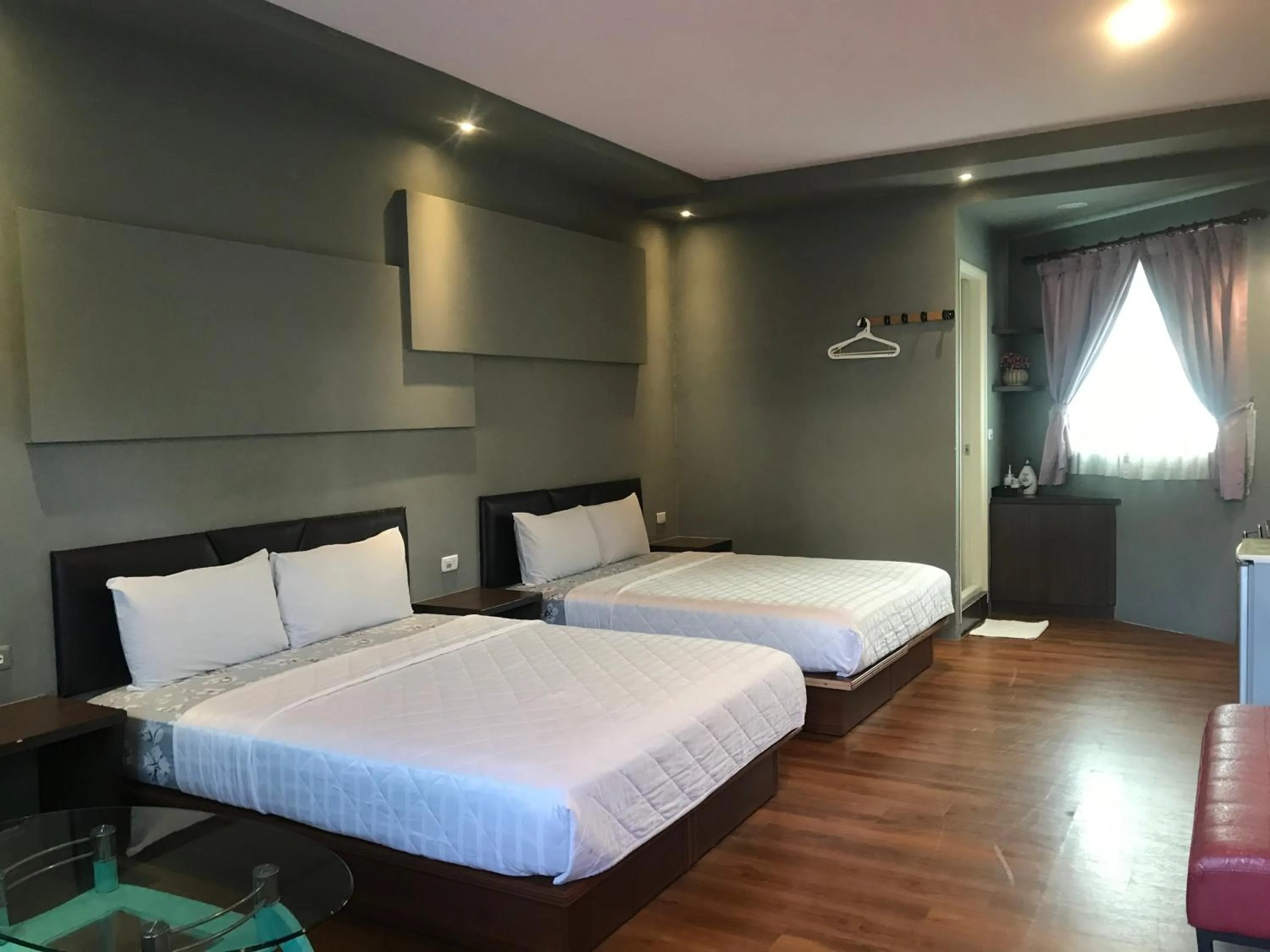 Bed in 墾丁貝殼灣旅店