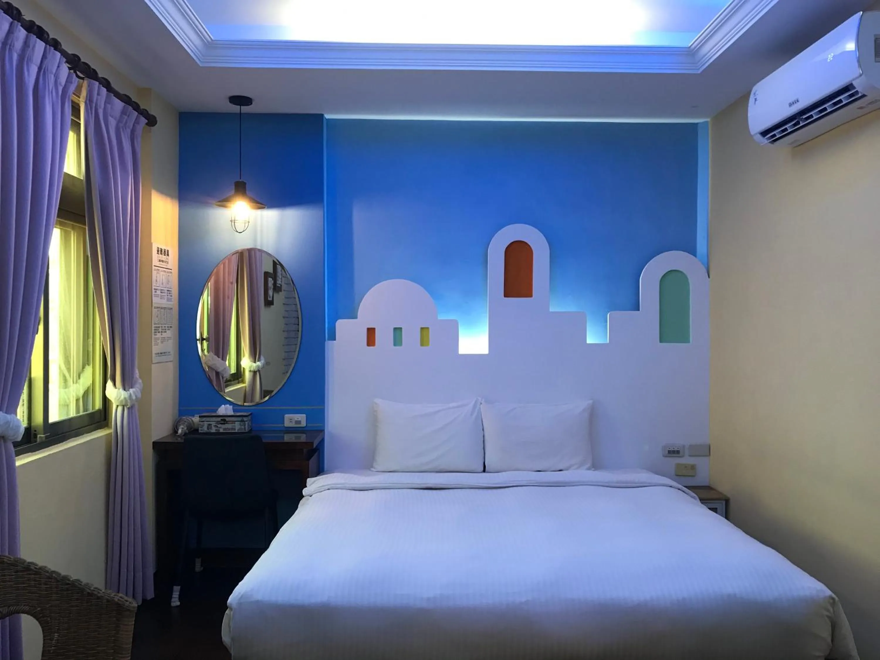 Bed in 墾丁貝殼灣旅店