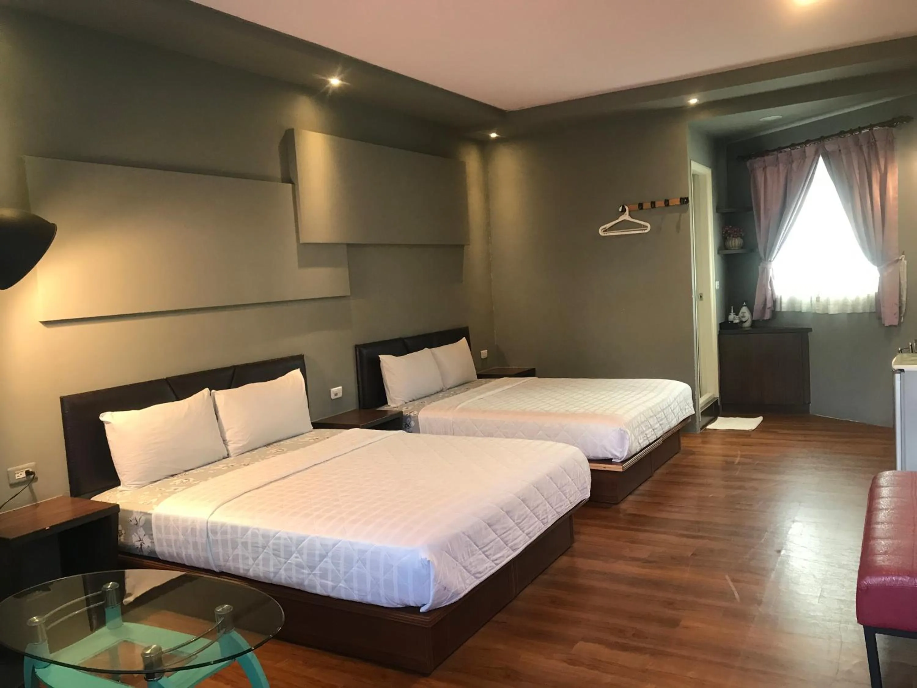 Bed in 墾丁貝殼灣旅店